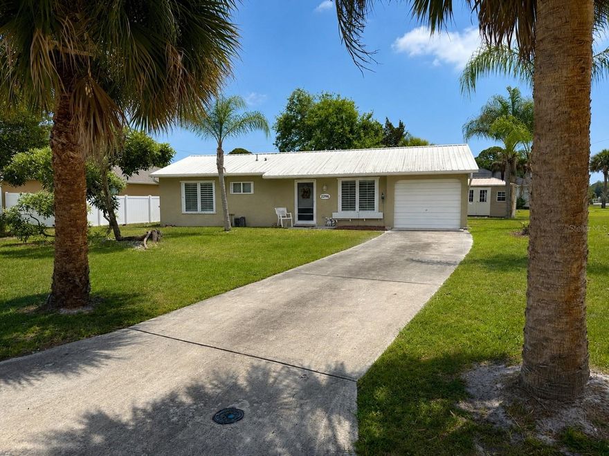 Beautifully remodeled home in desirable Vero Beach Highlands with low HOA fees under $400 per year! This move-in ready property **furnishings negotiable** features a large corner lot, a durable metal roof (2016) and a full interior remodel completed in 2022, including a new A/C, new hot water heater, new appliances, luxury vinyl plank flooring throughout, an updated kitchen, and beautifully renovated bathrooms. Plantation shutters throughout add a clean, upscale touch, while the large storage shed/workshop wired for electricity offers excellent space for tools, hobbies, storage, or projects.  Enjoy the lifestyle and value of Vero Beach Highlands, with community amenities that include two pools, a clubhouse/banquet hall, gymnasium, playground, walking path around two ponds, basketball, racquetball, handball, pickleball, shuffleboard, and tennis courts. Conveniently located near Vero Beach’s beaches, shopping, restaurants, golf, fishing, cultural attractions, and the Treasure Coast lifestyle. Vero Beach is known for its oceanfront dining, boutique shopping, beaches, arts, and attractions such as Riverside Theatre and the Vero Beach Museum of Art. With Airbnb potential, this home is a great fit for a full-time homeowner, investor, or seasonal resident looking for a low-maintenance Florida getaway in a community with tons of amenities and an affordable annual HOA.