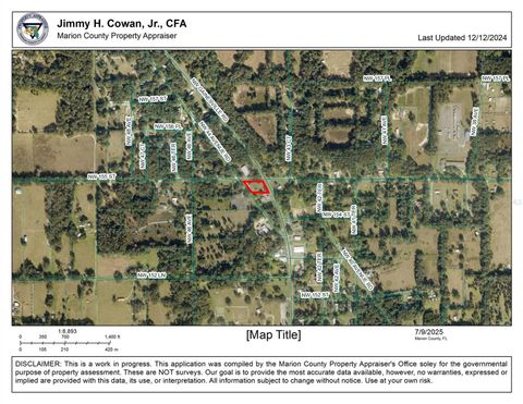 Tiny photo for 4440 NW 155th Street, Reddick, FL 32686 (MLS # OM705125)