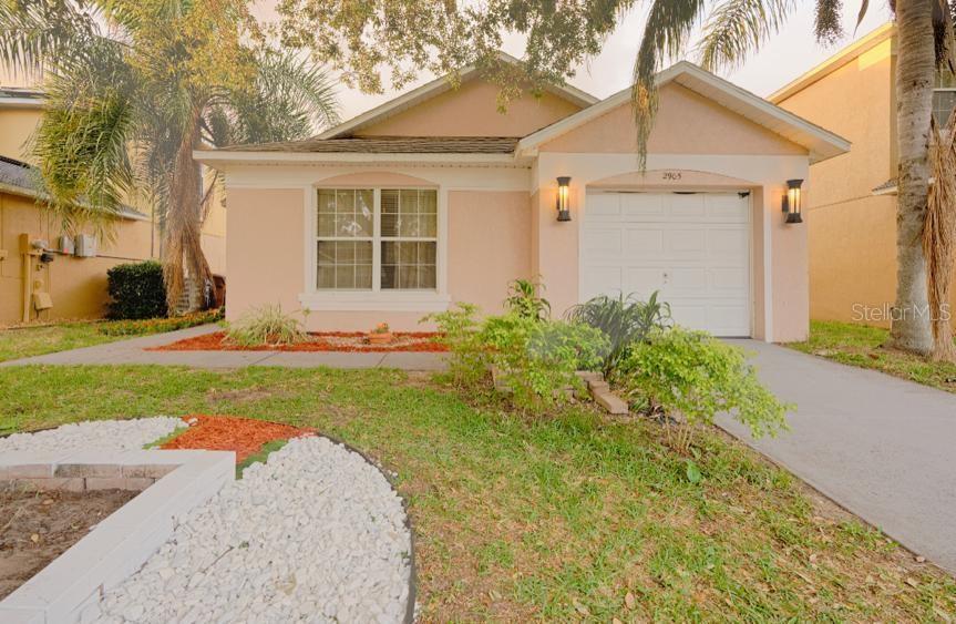 Welcome to this fully furnished 3-bedroom, 2-bathroom single-family home located in the prestigious gated community of Southern Dunes in Haines City. This residence boasts an open floor plan with vaulted ceilings, a large family room, and an eat-in kitchen, creating a bright and inviting living space. The primary suite features a walk-in closet, providing ample storage. Step outside to a screen-enclosed patio with a private in-ground pool, perfect for relaxation and entertaining. Additional amenities include a 1-car garage and in-garage laundry facilities. Residents of Southern Dunes enjoy 24-hour security and access to a range of community amenities, including a golf course, community pool, playground, tennis courts, fitness center, and on-site restaurant. The home is conveniently located near shopping centers, schools, hospitals, and dining options. With easy access to Hwy 27, I-4, US 17-92, and proximity to Walt Disney World, Tampa, and Orlando, commuting is a breeze. Don't miss the opportunity to reside in this beautiful home within a vibrant community. Contact us today to schedule a showing!