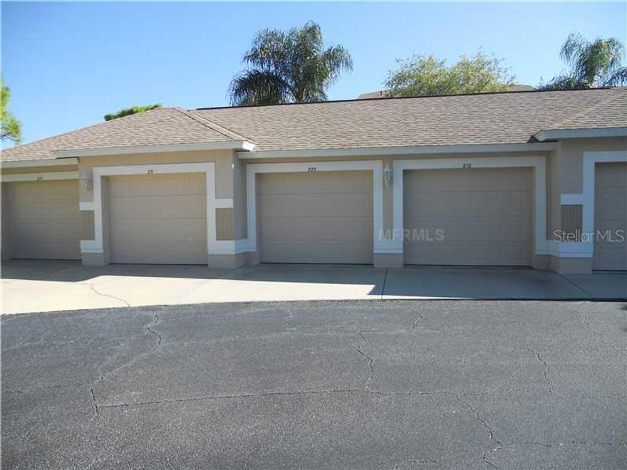 RENTED  JAN., FEB., MARCH., 2026. This 2nd floor Carlton featuring 2 bedrooms and 2 baths and offers one of the most spectacular views from the screened and glass-enclosed lanai of the lake and golf course that you will find in the entire community. Nicely furnished with a king bed in the master, twins in guest, flat-screen TVs, internet access, very well equipped kitchen, you will want for nothing, one car detached garage, heated pool and tennis courts right outside your door; golf membership transfers for $250 if desired. Stoneybrook is a gated community with impressive clubhouse featuring one of Sarasota's finest restaurants, plus fitness center, several heated pools, and an 18 hole par 72 premier golf course recently refurbished, and har-tru tennis courts also refurbished. All this and minutes from world-famous Siesta Key sugar sandy beaches, shops & restaurants.  CALL FOR OFF-SEASON RATES