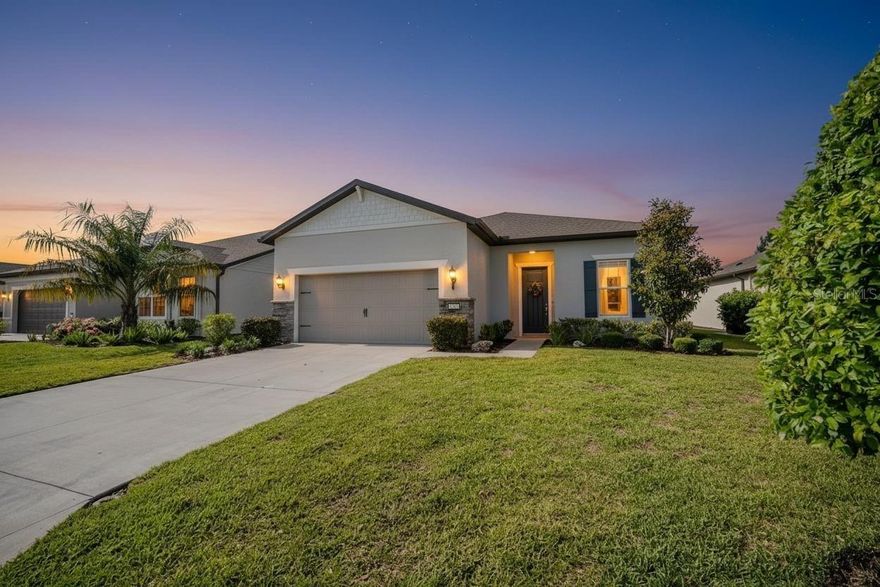 Experience the best of resort-style living in this beautifully appointed Mainstay model located in the highly sought-after Del Webb Stone Creek 55+ community. This 3-bedroom, 2-bath home with a versatile flex room offers an open and inviting floor plan with luxury vinyl flooring throughout the main living areas and tile flooring in both bathrooms for easy maintenance and modern appeal. The flex room provides the perfect space for a home office, hobby room, den, or additional guest space to fit your lifestyle needs.

The spacious kitchen features granite countertops, white shaker cabinetry, and plenty of workspace, making it ideal for both everyday living and entertaining. The living room showcases an elegant tray ceiling that adds architectural charm and dimension to the space. Retreat to the primary suite where you’ll find a beautifully tiled walk-in shower and a relaxing private bath.

Enjoy Florida living year-round from the screened lanai with an added birdcage enclosure, providing additional outdoor living space perfect for relaxing, entertaining, or enjoying peaceful mornings and evenings.

Located in the gated golf community of Del Webb Stone Creek, residents enjoy access to an impressive array of resort-style amenities including an 18-hole championship golf course, indoor and outdoor pools, fitness center, pickleball and tennis courts, bocce ball, walking trails, softball field, community clubs and activities, billiards room, spa services, on-site restaurant and grille, golf pro shop, and a full-time lifestyle director offering endless social opportunities. Discover why Del Webb Stone Creek is one of Ocala’s premier active adult communities.