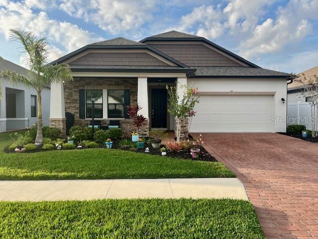 Discover refined Florida living in this impeccably maintained 3 bedroom, 2000 sq ft single family home, nestled in a secluded gated community that offers privacy and convenience. Step inside to an airy open concept floor plan filled with natural light, featuring 3 spacious bedrooms, a dedicated home office and versatile media room- perfect for movie nights, a playroom, or guest overflow. The thoughtful layout is ideal for modern lifestyles, offering space to work, relax and entertain in style. Offered fully furnished, the home is move in ready with stylish furnishings and well-appointed finishes throughout. A comprehensive home warranty is included for added peace of mind and the buyers will appreciate a generous credit toward an interest rate buydown making this a smart and seamless purchase. Ideally situated in a peaceful secure neighborhood, this home is centrally located just minutes from stunning Gulf beaches, major airports and the area's best shopping, dining and entertainment. Don't miss this rare opportunity to own a move in ready gem in one of the area's most desirable communities with very low HOA fees.