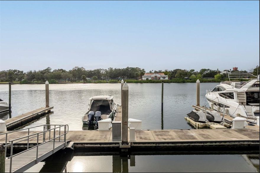 Here is your rare opportunity to rent a deepwater concrete floating boat slip in the exclusive, privately gated community of Harbour Island. This spacious 16' x 52' slip is located within the highly desirable South Neighborhood Marina, offering convenient access via neighborhood walkways or the marina parking area.

Perfectly situated in the no/low wake zone of Seddon Channel, this slip provides safe harbor and easy access to Tampa Bay, the Gulf of Mexico, and the Hillsborough River—with no fixed-span bridges to navigate. Whether you're planning fishing trips, waterfront dining excursions, or attending downtown Tampa events by boat, this location offers unparalleled boating convenience and lifestyle.

The slip includes electric service and water hookup at the individual slip. A dock box is also provided for secure storage, and phone and cable connections are available. 

Please note that only residents who own property in the South Neighborhood of Harbour Island are eligible to rent this slip. Applicants must provide proof of ownership, current vessel registration, and insurance documentation.

Don’t miss this exceptional opportunity to enjoy the best of waterfront living and boating in the heart of Tampa Bay.