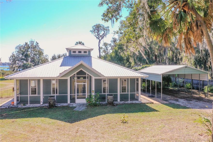 Charming Semi-Furnished 3-Bedroom, 2-Bath Home in a 55+ Lakefront Community** Welcome to this beautifully maintained semi-furnished rental home located in a vibrant 55+ RV & Mobile Home Park community, nestled directly on the shores of the serene Lake Rousseau. Built in 2018, this spacious 3-bedroom, 2-bath home offers 1,717 heated square feet of modern living space, with an expansive 2,772 total square feet when including the screened-in porches. The home is perfect for those looking to enjoy both comfort and the natural beauty of lakeside living. **Key Features - **3 Bedrooms, 2 Baths Spacious and well-designed layout with modern finishes, ideal for relaxed living. - **Modern Appliances The kitchen is equipped with high-quality, modern appliances, including a washer and dryer for added convenience. - **Expansive Screened Back Porch Enjoy breathtaking views of Lake Rousseau from the large screened porch, perfect for outdoor dining, entertaining, or simply relaxing by the water. - **Tiki Hut A charming addition, offering a tropical retreat by the water's edge. - **Carport & Boat Dock Covered carport for easy parking and a private boat dock for water access and enjoyment. - **Located in a 55+ Community Enjoy the peaceful, active lifestyle in a welcoming community with a strong focus on lakefront living. This home offers a unique opportunity to live in a quiet, scenic environment, with easy access to boating, fishing, and outdoor activities right at your doorstep. Don't miss out on this beautiful, semi-furnished rental in one of the area's most sought-after communities! Contact us today to schedule a viewing!