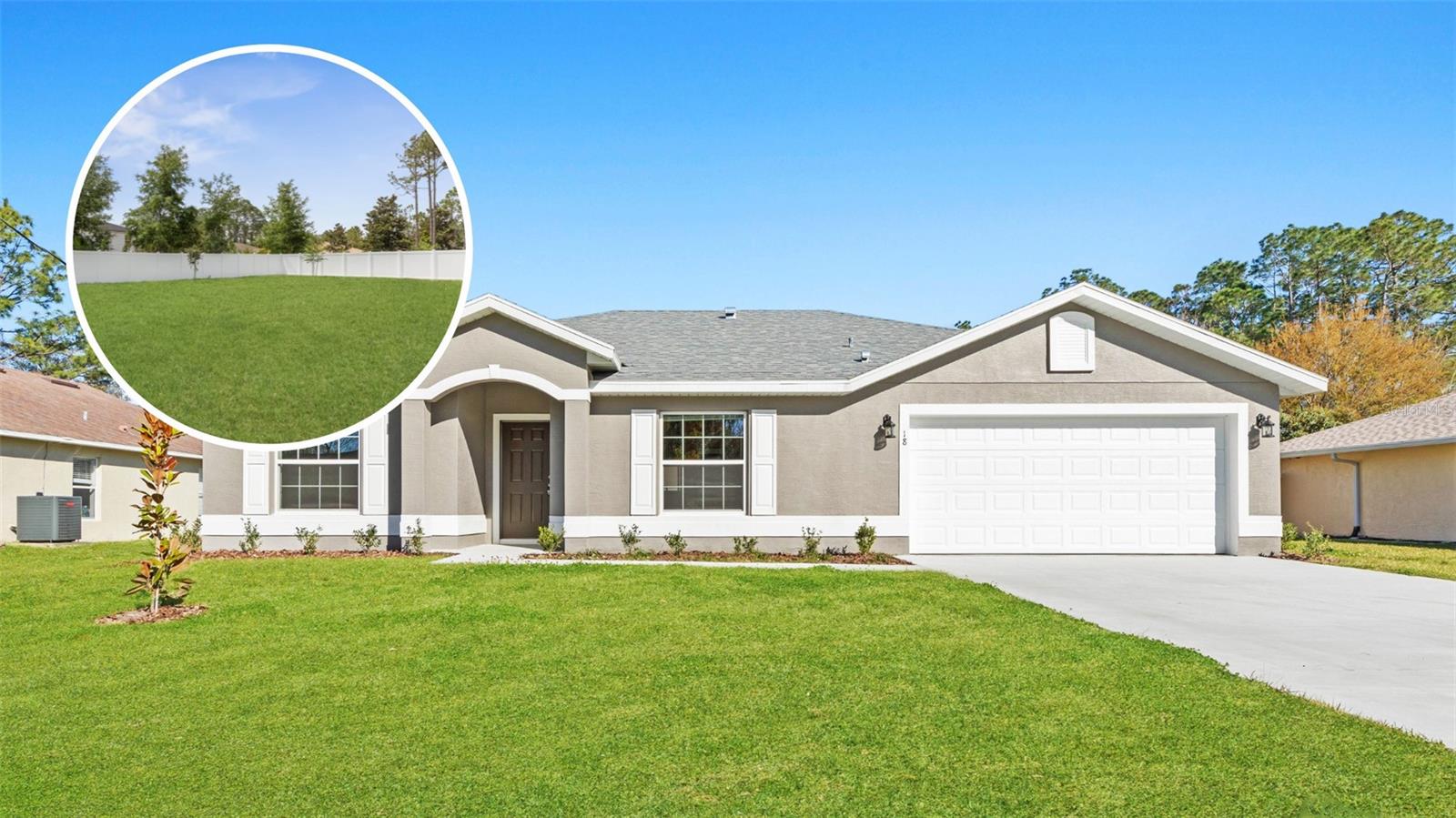 Why wait to build when you can move right into this stunning 2024-built home in the highly desirable Indian Trails neighborhood? This like-new property offers modern living at its best with a stylish kitchen featuring stainless steel appliances, bright and airy interiors, and fresh finishes throughout. The backyard has just been fully fenced with privacy fencing, giving you the perfect outdoor space for relaxing, entertaining, or pets. Enjoy the convenience of being just minutes from top-rated schools, parks, shopping, and dining. Whether you’re looking for your first home, a family upgrade, or an investment, this home checks all the boxes. Don’t miss your chance to own a beautiful, move-in-ready property in one of Palm Coast’s most sought-after communities!