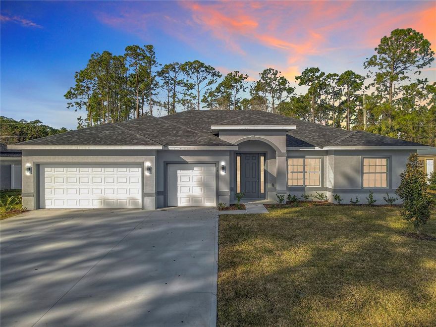 One or more photo(s) has been virtually staged. Spacious New Home for Rent in Cypress Knoll – Prime Palm Coast Location

Enjoy comfort, space, and an active Florida lifestyle in this beautifully upgraded Augusta model located in the desirable Cypress Knoll neighborhood of Palm Coast.

This newer construction home offers 4 bedrooms, 2 bathrooms, and a rare 3-car garage, with a thoughtfully designed split floor plan that provides both privacy and functionality—perfect for families, professionals, or anyone needing extra space.

Inside, you’ll find:

An open-concept kitchen with center island, breakfast nook, and formal dining area
A large, light-filled living space with oversized sliding glass doors leading to the covered back porch
Flexible bonus space ideal for a home office or den
A spacious primary suite with a deluxe bathroom and generous walk-in closets
Additional features include high ceilings, upgraded 8’ interior doors, irrigation system, and quality finishes throughout that create a bright and inviting atmosphere.

Location is a standout feature.
Just 5 minutes from the Southern Recreation Center, to enjoy access to 15 tennis courts, 12 pickleball courts, walking trails, fitness facilities, and community activities. You’ll also be close to Cypress Knoll Golf Club, scenic biking and walking paths, shopping, dining, and only a short drive to Palm Coast’s beautiful beaches.

This home offers the convenience of modern construction combined with a vibrant, active lifestyle in one of Palm Coast’s most sought-after areas.