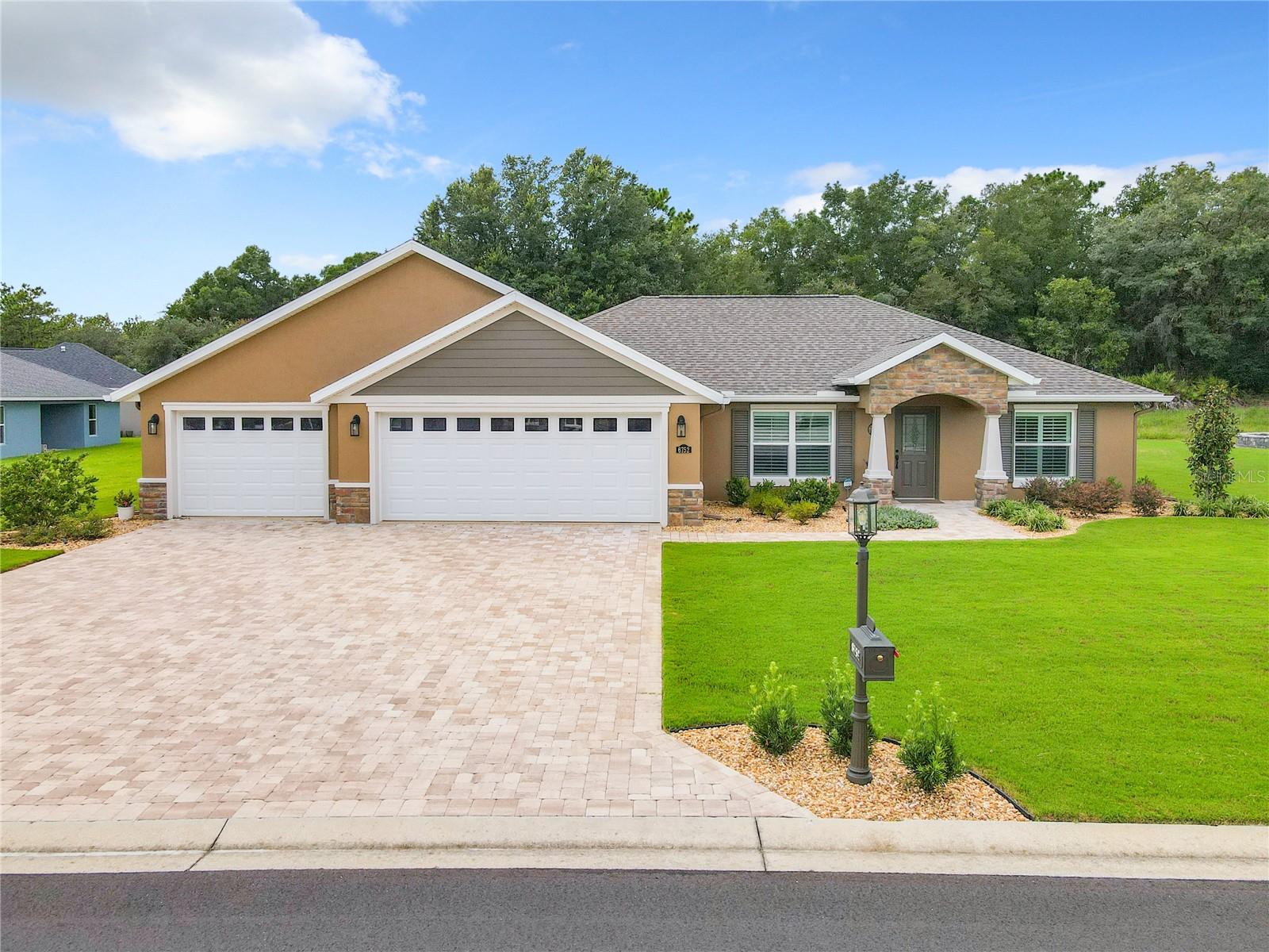 MOTIVATED SELLERS! Welcome to your practically brand new home in the award winning golf course community of Juliette Falls. If you have been searching for the perfect golf community neighborhood without waiting on a new build, here is your chance! This home has been meticulously maintained & is in pristine condition. As you walk into the home, right away you will notice the open concept with plenty of space. The kitchen features stainless steel GE SmartHQ appliances, farmhouse sink, upgraded granite counters, under cabinet lighting, upgraded light fixtures, and an oversized kitchen island with plenty of storage space. The primary bedroom is split from the guest bedrooms & bathroom and includes a tray ceiling, crown molding and private en suite. The oversized lot has been fenced in with an added irrigation system around the landscaping. Relax in your screened in Florida room with your morning coffee. Washer & dryer convey. Ring camera security system does not convey. Mounted TV's are negotiable. This home also features smart home technology, plantation shutters, whole house water filtration system and rain gutters. Juliette Falls golf course is a Par 72 championship golf course named by Golf Magazine in 2022 as one of the "Top 10 New Courses You Can Play" and Golfers' Choice 2022 rated it as one of the Top 50 US Courses. If you're looking for something other than golf, the community is also near WEC for those involved in the equestrian community and near Rainbow Springs State Park. Come see this home and it's many upgrades today!