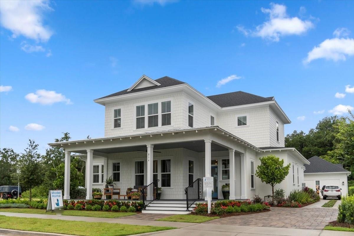 This former J&J Builders model home has never been lived in and has been carefully cared for. With 3,453 sq. ft. in the main house, it offers 4 bedrooms, 3.5 baths, and an oversized 2.5-car garage with extra space for a golf cart.
The first-floor owner’s suite is a true retreat, with hardwood floors, two generous walk-in closets, and a spa-inspired bath. Engineered hardwood flows through the main living areas, while the kitchen is designed for both gathering and everyday living—featuring a large island with seating, quartz countertops, ceiling-height wood cabinetry, and Bosch appliances, including a built-in refrigerator and gas cooktop. Ten-foot ceilings, custom wood beams, crown moulding, and an open stairwell give the home a bright, inviting feel.
Upstairs, a loft connects three additional bedrooms and two full baths, providing plenty of space for family and guests.
Outdoors, the private saltwater pool with waterfall is perfect for relaxing weekends. The covered patio with summer kitchen makes entertaining effortless. A detached 538 sq. ft. pool house adds valuable flexibility, offering a fifth bedroom, full bath, wet bar, office, and walk-in closet—an ideal setup for extended family, a private workspace, or guest quarters.
HOA dues include access to two community pools, clubhouse, parks, playgrounds, and a community activities director.Located along the West Orange Fitness Trail and just a golf cart ride to downtown Winter Garden, this home also provides quick access to the Turnpike.