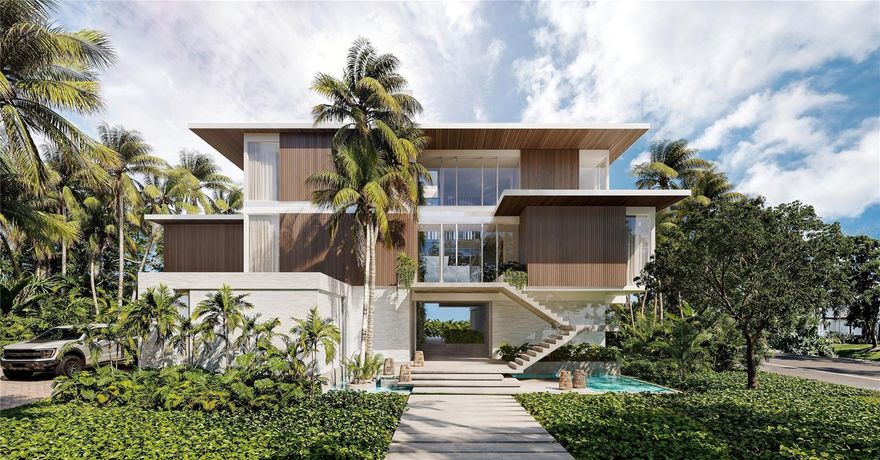 Pre-Construction. To be built. Positioned directly across from the iconic St. Regis Longboat Key Resort, this exceptional waterfront residence offers immediate access to world-class amenities, pristine Gulf beaches, fine dining, and championship golf. Located within the exclusive double-gated Harbor Section of Bay Isles on Longboat Key, 1600 Harbor Sound Drive represents a rare convergence of scale, location, and boating capability, crafted for those seeking a refined Gulf Coast lifestyle at the highest level. Set on an expansive 18,043-square-foot corner homesite, the property features an impressive 135 feet of deep-water canal frontage, with the ability to accommodate multiple lifts (up to three) and a substantial vessel. This level of frontage and flexibility is increasingly rare, even among premier waterfront estates. Spanning 5,689 square feet under air, the residence is thoughtfully designed to balance grand-scale entertaining with comfortable everyday living. The home includes 5 bedrooms, a bonus room or office, 5.5 bathrooms, and a 4-car garage. Soaring ceilings and expansive glass openings create a bright, open environment with seamless indoor-outdoor transitions, complemented by refined, designer-level finishes and a private elevator servicing all levels. The chef’s kitchen is executed with top-tier appliances, clean architectural lines, and a level of detail rarely seen in spec construction. A full-scale butler’s pantry, complete with its own stove, provides exceptional functionality and allows for seamless entertaining while keeping the main kitchen pristine. The primary suite is designed as a true retreat, featuring separate his-and-her bathrooms and a fully integrated wellness experience, including a sauna and steam room, bringing a spa-level environment into daily living. Every element has been carefully curated to deliver comfort, functionality, and a sense of understated luxury throughout. Outdoor living is equally compelling, with a resort-style pool and spa, along with a fully equipped outdoor kitchen, covered dining, and lounge areas. These spaces are perfectly positioned to capture the tranquility of the waterfront setting while embracing Florida’s year-round coastal climate. Opportunities of this caliber, combining substantial frontage, strong boating capability, a wellness-driven design, and a premier Harbor Section address are increasingly limited. 1600 Harbor Sound Drive presents a compelling offering for the discerning buyer seeking a newly built waterfront estate in one of Sarasota’s most prestigious enclaves.