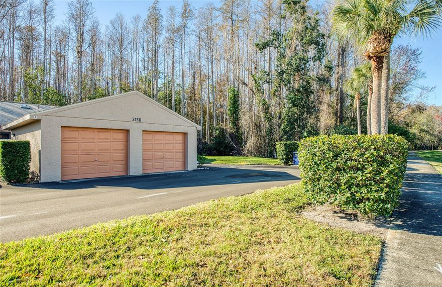 Start the new year off right in your new home! Rarely available 2-bedroom, 2-bath villa with a 1-car garage, ready for immediate occupancy. This true end unit is ideally located with no neighbors to the right and offers a peaceful, park-like setting.

The updated kitchen features light and bright cabinetry, granite countertops, and stainless steel appliances. A laundry area off the kitchen includes a full-size washer and dryer. Both bedrooms offer newer carpet, with the primary suite located at the rear of the home featuring an ensuite bath and walk-in closet.

A spacious formal dining room with a wet bar provides flexibility and could easily be converted into a third bedroom or home office. Enjoy the heated and cooled rear porch with tranquil views, along with an open, airy feel enhanced by vaulted ceilings and a skylight.

Major updates include a new roof in 2024 and AC replaced in August 2025. HOA fee includes cable, internet, water, sewer, trash, ground maintenance, exterior building maintenance, insurance, and access to the community pool. Property has never flooded and no damage from storms.  

Rare opportunity—schedule your showing today!