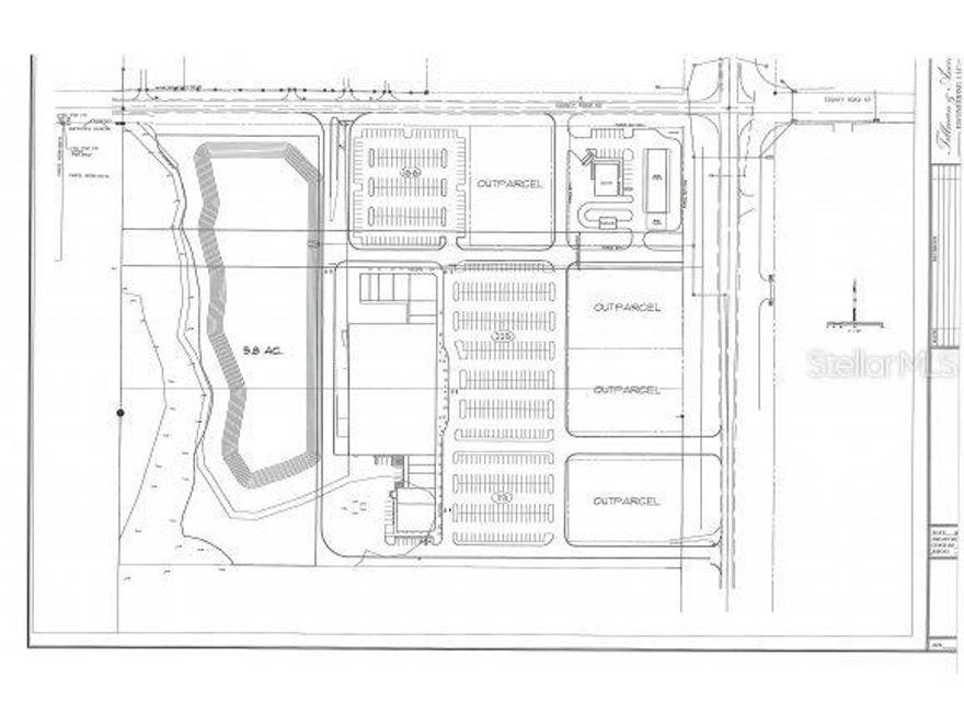 13.28 commercial acres. Infrastructure in place including drainage. Property has frontage and access on US 301 and CR 42.
Near the Villages, great visibility. Outparcels available.