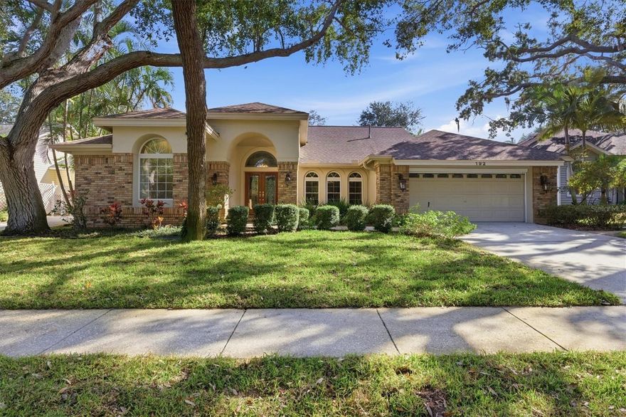 Welcome Home to Sage Oaks in Crystal Beach!
This sprawling ranch-style residence sits high and dry in a quiet, deed-restricted neighborhood and was custom built by Marc Rutenberg. Lovingly maintained by its original owners, the home rests on a ¼-acre, beautifully landscaped lot that immediately feels warm and inviting. A classic brick elevation and established butterfly gardens line the path to the front porch, setting the tone for the charm found throughout.
Step inside to a light-filled split floor plan with high ceilings and Maple wood floors.  3 bedrooms, 2 bathrooms, inside laundry room, a 2-car garage, and a sparkling  pool. The front entry brings you into the formal living and dining rooms with views into the peaceful backyard. The centrally located kitchen is the heart of the home, offering solid wood cabinets, quartz countertops, stainless steel appliances, a breakfast bar, and a natural gas range—the perfect setup for everyday living and entertaining. The adjoining family room includes a wood-burning fireplace. This property boasts three sets of sliding glass doors that open to the screened lanai, creating seamless indoor/outdoor living. The pool, highlighted by a stunning full-length rock waterfall, fills the space with the tranquil sound of cascading water—your own pool side paradise private oasis!
Enjoy direct access to the Pinellas Trail through your private back gate, ideal for morning jogs, walks or bike rides. Additional upgrades include Simonton windows, PGT sliding glass doors, PVC and wood fencing, a shallow well for irrigation,  mature landscaping, and a natural gas generator for peace of mind. Roof 2013 & A/C 2022.
Just a few blocks away are the community beach, park, and new pier—perfect for enjoying Crystal Beach’s legendary sunsets. As longtime locals say, “If you’re lucky enough to live in Crystal Beach, you’re lucky enough.”
Close to Tarpon Springs, Dunedin, and all the charm of this quaint coastal community, this home offers the lifestyle you’ve been dreaming of.
What are you waiting for? Make it yours!