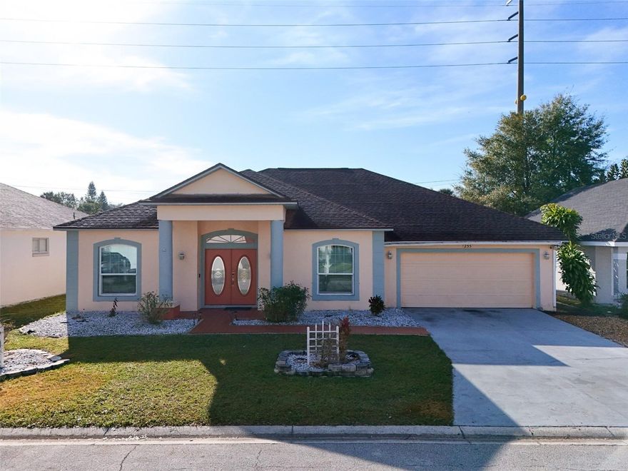 Opportunity to rent a fully furnished, four bedroom, three bathroom pool home in the desirable community of Bridgewater Crossing. The grand double entry doors with elegant columns open to a spacious, open-concept layout, with the kitchen serving as the heart of the home. At the back, the master bedroom is tucked away for added privacy and has a separate door leading directly to the pool area. Two additional bedrooms are situated on the other back side of the home, sharing a full bathroom. A guest bedroom located at the front also has a full bath nearby, providing comfort and convenience. The living area features a sliding patio door and a new glass wall with blinds, flooding the space with light and providing easy access to the large covered lanai. The south-facing pool deck offers plenty of sunshine and privacy, with no rear neighbors. The home features new flooring throughout—real wood in the bedrooms and tile elsewhere. It comes equipped with new appliances, Wi-Fi, and satellite TV, ready for immediate move-in. Located close to all the amenities and attractions that Orlando has to provide—great dining, shopping, entertainment—and with quick access to I-4 for easy travel around the city. Schedule your private tour today!