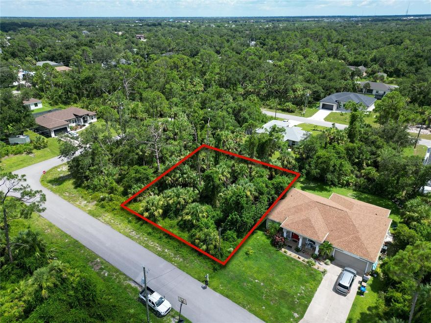 This vacant lot is tucked away in North Port, yet it’s just minutes from I-75, making trips to Sarasota, Venice, Port Charlotte, or even Naples quick and convenient. You’ll also be just a short drive from Wellen Park, a new community full of shops, dining, parks, walking trails, live entertainment, and the Atlanta Braves Spring Training stadium.The City of North Port continues to pop with new homes, schools, and businesses, which makes this the perfect time to secure your piece of land here in Sarasota County. With no HOA restrictions, you’ll enjoy the flexibility of designing your dream home, plus you’re close to Gulf beaches, golf courses, and beautiful nature preserves! Whether you’re dreaming of building your forever home or looking for a smart investment, this location checks all the boxes. And if you’d like assistance on the building process, our trusted custom home builder is available to walk you through every step and answer your questions!