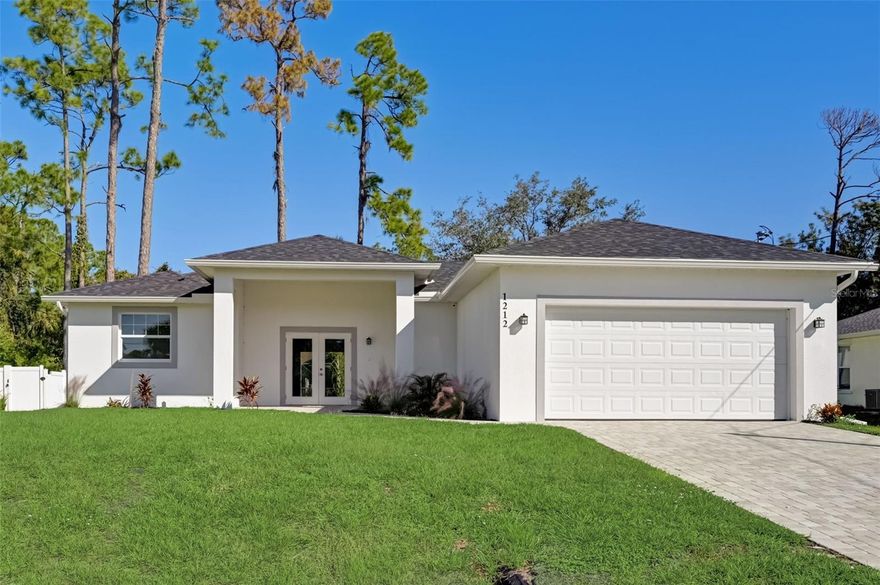 Available NOW! Brand new home! Annual, unfurnished rental. Discover this stunning brand-new 3-bedroom, 3-bathroom home with a spacious 2-car garage, nestled in the heart of beautiful North Port, FL! This home features an open-concept floor plan with a seamless living room and kitchen combo, a large island, and the perfect dining space for gatherings. The kitchen is equipped with stainless steel appliances, and durable flooring extends throughout—no carpet! Enjoy the privacy of a wonderful split-floor layout, with a generous primary suite that boasts double sinks, a  soaking tub, large closet, and a separate shower. Inside laundry room. Home is on a well - so no high water and sewer bills!! MOVE-IN FEE: 1st months rent, deposit equal to one months rent with approved app and no conditions, a higher deposit may be required. APPLICATION FEES:  Admin/lease Fee $50.00 (one time), Application fee $50 per adult upon applying. INCLUDED IN RENT: All 365 Property Management residents are enrolled in the Resident Benefits Package (RBP) for $45/month which includes liability insurance, credit building to help boost the resident's credit score with timely rent payments, up to $1M Identity Theft Protection, HVAC air filter delivery (for applicable properties), move-in concierge service making utility connection and home service setup a breeze during your move-in, our best-in-class resident rewards program, and much more! More details upon application. LEASE LENGTH: 1 Year, no short term. PETS: No pets please. HOA: no. Tenant responsible for all utilities/lawn care. FPL. SHOWING INSTRUCTIONS: Schedule showing online for your convenience and safety. We use tenant turner to schedule all of our showings. Tenant turner will text and email you instructions automatically.  Be sure to enter your correct phone and email or you will not receive instructions.