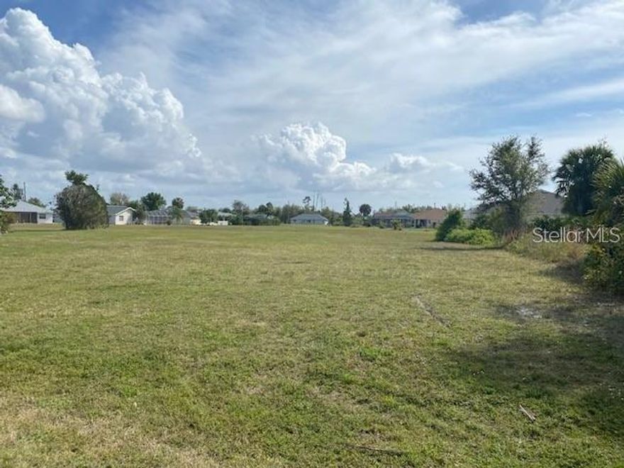 Welcome to this Oversized lot with beautiful view of the greenway in the desirable Deep Creek community. This lot is high, clear and ready to build. It offers city water & sewer. It’s located close to US-41, I-75, schools, community, technical colleges, abundant shopping & dining. Just minutes from downtown Punta Gorda. Close to Venice, North Port and Sunseeker Resorts. Close access to a multitude of golf courses, world-class fishing, boating, and stunning gulf beaches! 
For your convenience, It has an Environment Assessment inspection, Boundary topographic and tree survey of March 14, 2024.
