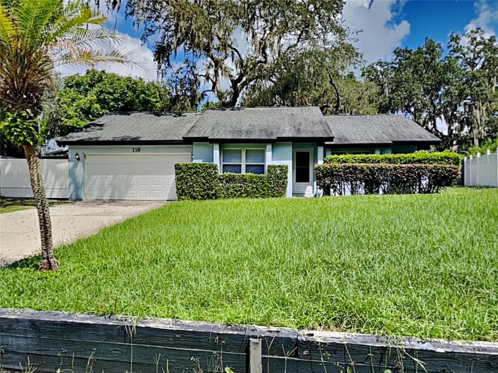 This classic contemporary style home is the well-established Hidden Lake neighborhood. It starts with excellent curb appeal meticulously manicured lawn and landscaping. Step inside to a freshly painted interior in a trendy neutral color. Here youll find a great room designed as formal living and dining space yet is versatile to arrange to suit your needs. Its a bright and cheery space, courtesy of the vaulted ceiling and recessed lighting. Walk back into the heart of the home - your galley style kitchen opens up to the family room. Kitchen features a breakfast bar and abundant storage space, with all appliances included. The family room is spacious, and youll love having French doors (w/built-in blinds) that provide access to the screened lanai. Split bedroom plan with master suite in the back off the kitchen. Master bedroom is a good size and has brand new carpet. Here youll enjoy an ensuite bath w/shower and walk-in closet. Secondary bedrooms/bath are on the other side of the house, and the front bedroom also has a walk-in closet. Youll also appreciate having an immaculate, freshly painted garage with washer/dryer hookups. Youll also enjoy a screened lanai, stone and gravel pathway to an open brick patio and large fenced in back yard! Theres also a detached metal carport (ideal for extra vehicles or equipment storage). Great location short drive to essential shopping and dining with easy access to SR 417 and I4.
Resident Benefit Package: $42.00-month. Includes HVAC air filter delivery, Tenant Liability Insurance, Credit Reporting, Tenant Rewards Program, and much more!
This property is eligible for deposit alternative coverage in lieu of a security deposit. For information and enrollment, please contact our leasing team and enjoy a deposit-free renting experience.