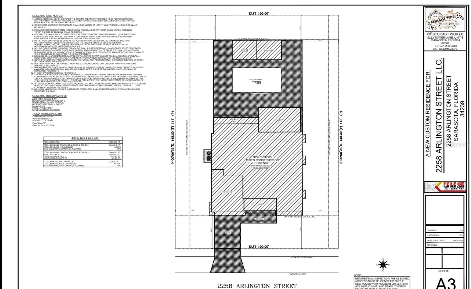 2258 Arlington St, Sarasota, FL, 34239, USA, 5 Bedrooms Bedrooms, ,6 BathroomsBathrooms,Residential,Active,2258 Arlington St,A4696669