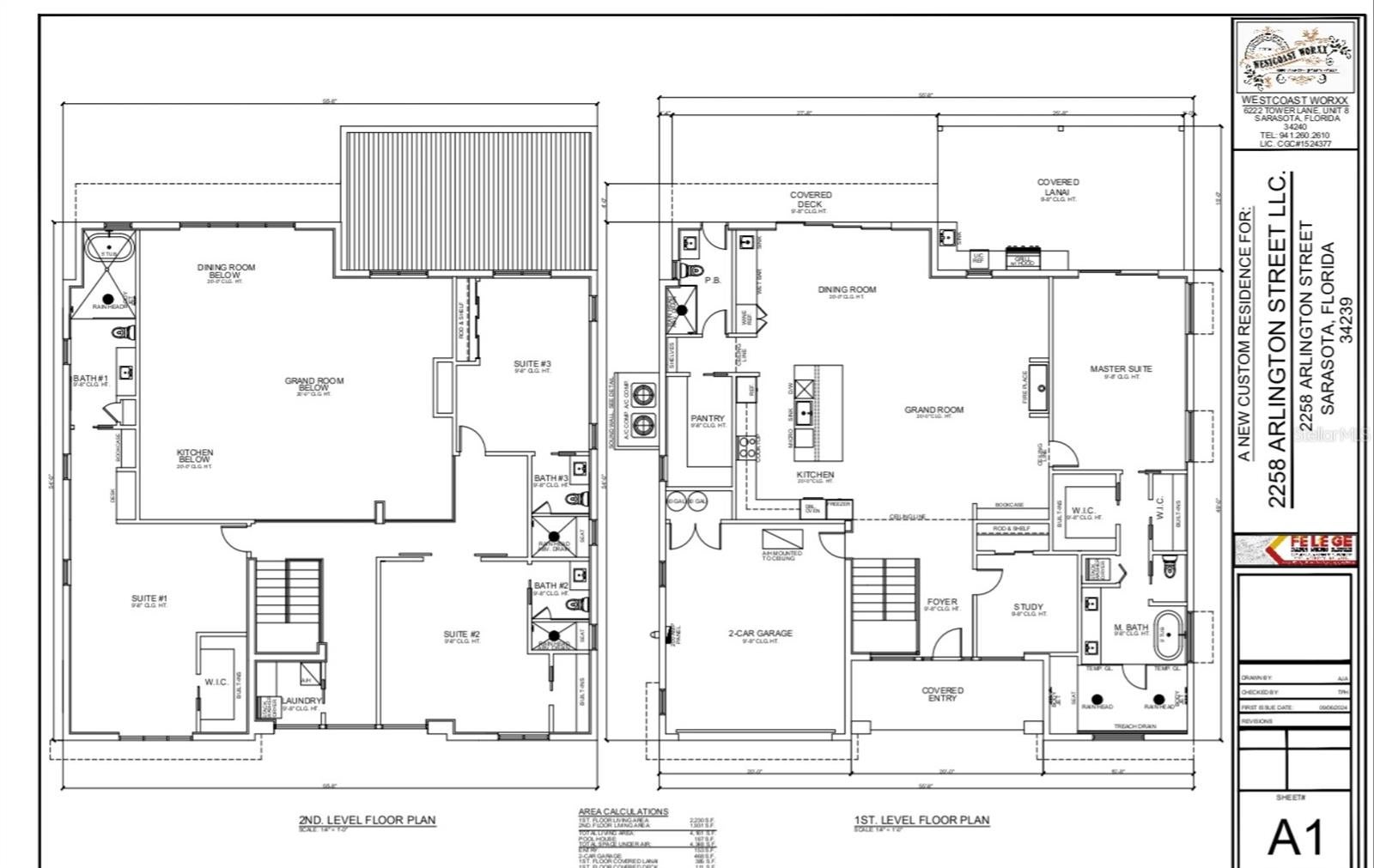 2258 Arlington St, Sarasota, FL, 34239, USA, 5 Bedrooms Bedrooms, ,6 BathroomsBathrooms,Residential,Active,2258 Arlington St,A4696669