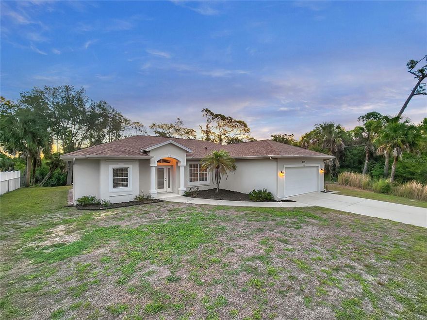 This beautifully maintained home checks all the boxes! Step inside and you’ll immediately notice the spacious feel created by cathedral ceilings and an open, airy layout. This house has been updated with a new roof (2022), a brand-new A/C system (2026), and new exterior paint (2026). Additional features include a water treatment system, garage laundry sink, and hurricane shutters for peace of mind and lower insurance cost. Unwind in your private backyard overlooking a peaceful canal—an ideal setting for morning coffee or relaxing evenings. Not in a flood zone and no HOA. This house comes fully furnished, so it truly is move in ready! Start your next chapter here—schedule your showing today!