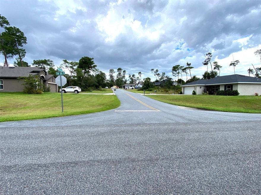 PERFECT HOMESITE.  Quiet and convenient location in a growing community of Marion Oaks.  Lot is sandwiched between two new homes. Easy to clear lot, lightly wooded. Higher than the road elevation. Paved roads. Underground electric, public water. Marion Oaks is a vibrant and fast-progressing community in Metro Ocala with its own local US Post Office, public library, community center, shopping center and other amenities. No HOA. No flood zone. Easy driving distance to downtown Ocala, Dunnellon, Belleview and The Villages. just off I-75..  Inquire about our builder partners who can provide you many options on floor plans, models and price ranges. Also inquire about new construction financing options. Property is eligible for USDA No Down Payment loan.