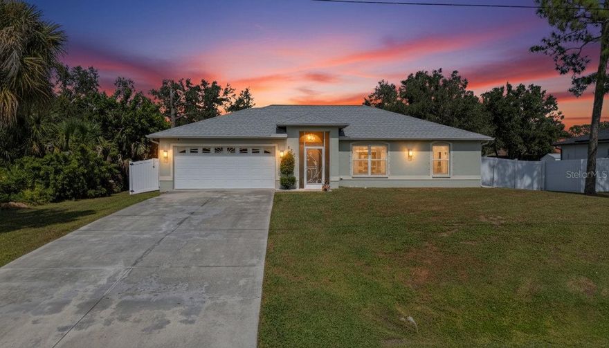 Welcome to your new home at 2822 Ensenada Lane, North Port, Florida! This well-maintained 3-bedroom, 2-bath home is ideally located close to shopping, dining, parks, and recreational activities. Enjoy the privacy of a fully fenced yard with no HOA and no flood zone. Recent updates include a new roof (2021), new HVAC system (2021), new water system (2021), and beautifully upgraded bathrooms (2022). Conveniently located near popular destinations such as the Cocoplum Village Shops, North Port Aquatic Center, and Warm Mineral Springs. Don’t miss this opportunity to own a lovely home in one of North Port’s most desirable areas.