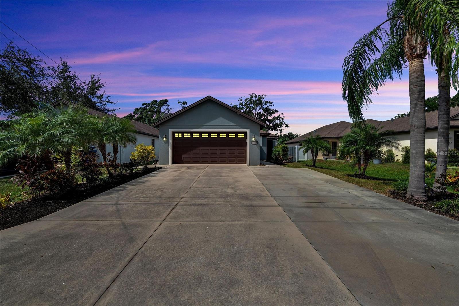 This well-maintained home offers a fantastic location, just minutes from everything, in a desirable non-deed restricted neighborhood. The inviting front entry opens to a spacious and functional floor plan. The fully equipped kitchen features wood cabinets and is perfect for meal prep, while ceramic tile flooring throughout the foyer, kitchen, bathrooms, and laundry room adds durability and style.
The living and dining areas boast elegant tray ceilings, creating an open and airy atmosphere. The master bedroom is generously sized and includes a walk-in closet for plenty of storage space. The en-suite master bath offers double sinks, a separate water closet, and a walk-in shower for a spa-like experience.
Enjoy seamless indoor-outdoor living with sliding glass doors that open to a screened lanai from both the living room and the master bedroom. Additional amenities include a utility room with a convenient sink and storage shelf, as well as a two-car garage with an electric door opener.
This home is truly a must-see!