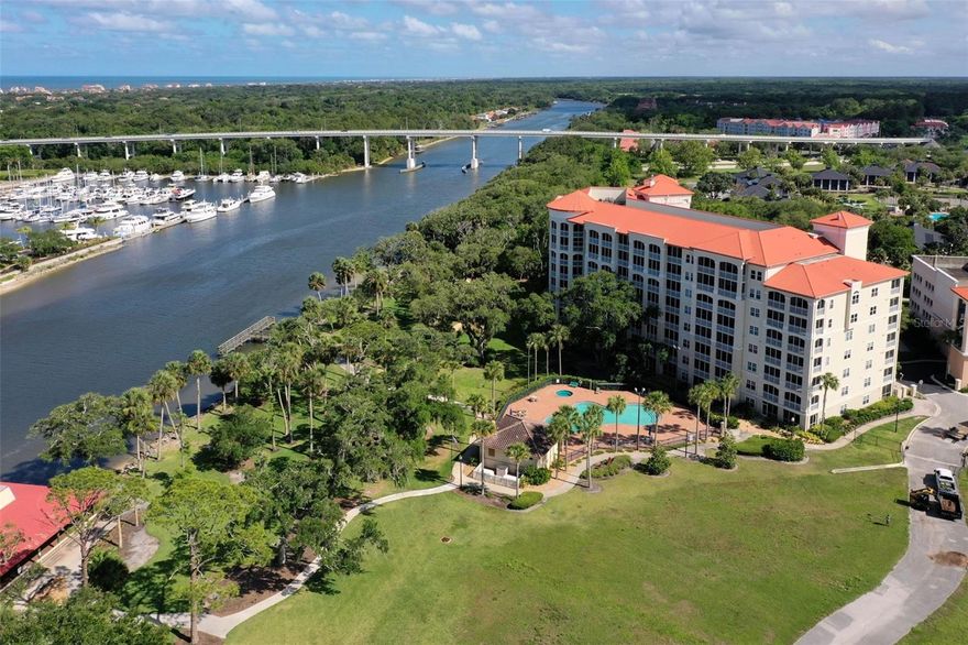 One or more photo(s) has been virtually staged. Welcome to Palm Coast Resort, where elevated Intracoastal Waterway living meets comfort, convenience, and a true coastal lifestyle. This beautifully maintained 3-bedroom, 2-bath residence offers a bright, open layout with tile flooring throughout the main living areas and a well-appointed kitchen featuring granite countertops, stainless steel appliances, and quality finishes.

Step outside to the large screened balcony overlooking the Intracoastal Waterway and beautifully maintained grounds—an ideal setting for enjoying morning coffee, watching boat traffic, or unwinding in the evening. The spacious primary suite serves as a private retreat with direct balcony access, a walk-in closet, and an en suite bath with a separate shower and soaking tub.

Palm Coast Resort offers exceptional amenities, including a fishing pier, scenic walking and biking trails. Located just steps from the marina, this is an excellent opportunity for boating enthusiasts, with easy access to boat slips and water activities. The nearby European Village provides a variety of dining, shopping, and entertainment options, all within close proximity.

Experience the perfect blend of relaxation and lifestyle in one of Palm Coast’s most desirable waterfront communities.