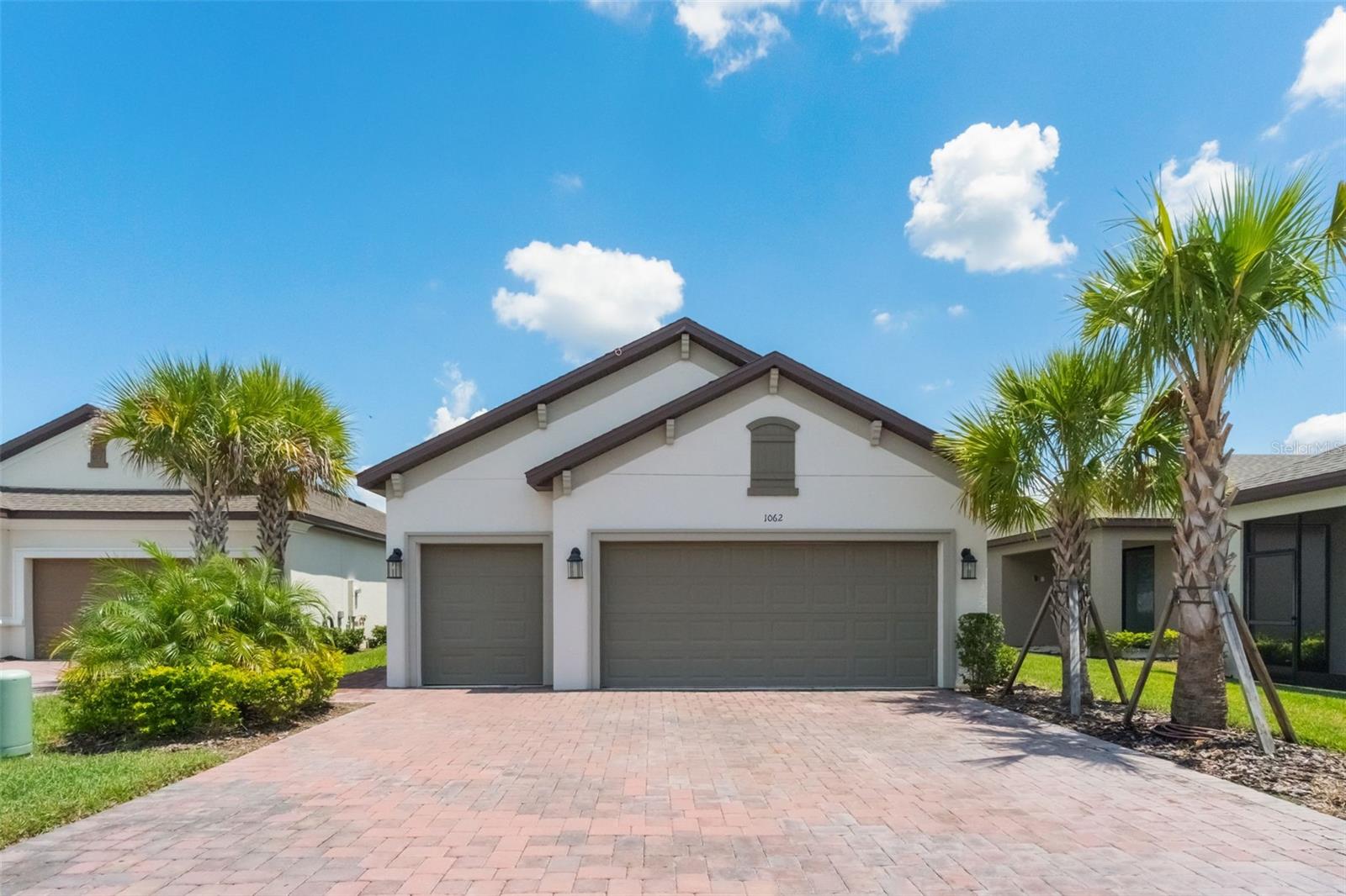 Welcome to this MOVE-IN READY *ALLORA* model with a gorgeous POND view! completed building in 2022! As you enter the foyer, you'll find the large laundry room conveniently located to the right. French doors lead you to the Large Den/office! Continue into the kitchen, which flows seamlessly into the dining and gathering areas, all with views of the POND! You'll find a secondary bedroom and a full bathroom. The primary suite, tucked at the back of the home, offers a peaceful retreat with an en-suite bathroom and a walk-in closet. Porcelain Wood-Look Tile throughout the home!! The beautiful kitchen features quartz countertops and a beautiful backsplash to match, Stainless Steel appliances, and even extra island cabinets! The home shows like a model home! It's Walking Distance to the Village center! Solivita offers endless amenities including 14 heated swimming pools, indoor pool and indoor walking track, state of the art fitness centers, pickleball courts, lighted tennis courts, golf, over 250+ clubs to join, 3 community restaurants, Farmers Markets every Monday and Friday, and so much more! Only 30 minutes from Disney and all of Orlando’s major attractions! Publix, Aldi’s & Super Walmart are also just a few miles outside the Main Gate! Convenient to shopping and major roadways. Poinciana Lakes Plaza is a MAJOR NEW SHOPPING CENTER that opened directly across from the Solivita Main Gate! This AMAZING new shopping center features so many restaurants and shopping including: Sprouts Grocery, Ross, TJ MAXX, ULTA Beauty, Hair Cuttery, Burlington, Rack Room Shoes, PETCO, Outback, 5 Guys, First Watch, Urgent Care, Dentist, TD Bank