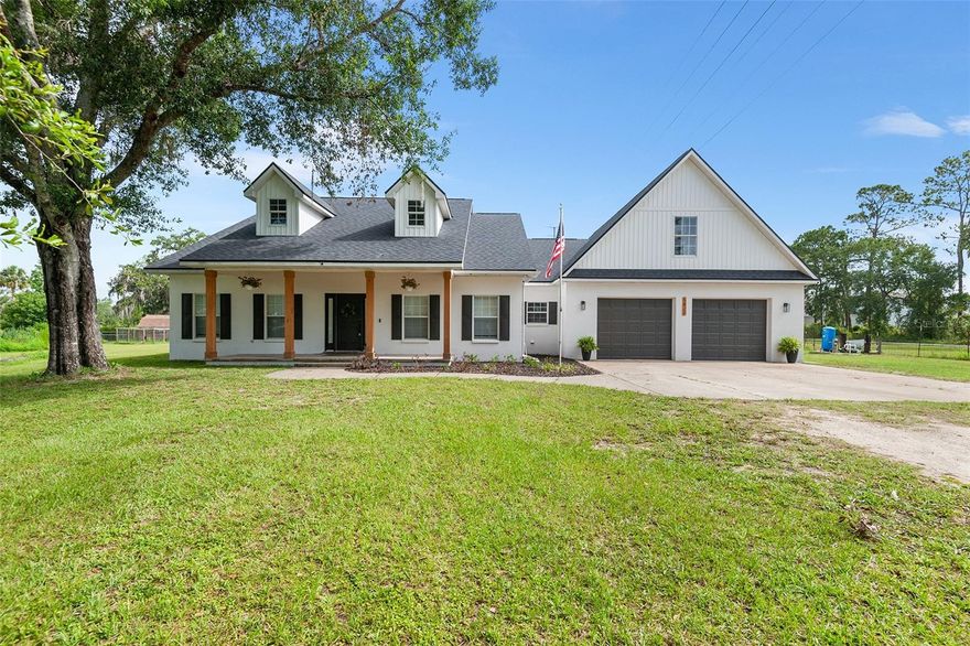 Discover a rare opportunity to own 17.71 acres of fully fenced land in a desirable and growing area of Haines City, offering space, privacy, and modern comfort. The property includes a fully updated home, providing peace of mind with a roof and water heater that are less than two years old. Thoughtful updates throughout the home make it move-in ready while allowing the surrounding acreage to shine as a true highlight. A large screened back porch overlooks the property, creating an ideal space to relax and enjoy the open views and peaceful surroundings. The home also offers flexibility for future needs, with upstairs storage space that could be converted into an additional bedroom, allowing for the potential of up to six bedrooms. The expansive open pasture is well suited for cattle and other agricultural uses, while also offering ample space for a private estate, ranch-style living, or a peaceful rural retreat. With nearly 18 acres, there is plenty of room to enjoy wide open views, outdoor activities, and future possibilities, all within a fully fenced setting. Despite its tranquil, country atmosphere, the property is conveniently located just 1.5 miles from a newly constructed Publix grocery store and short distance to shopping, dining, and everyday essentials. Its central Florida location provides easy access to Orlando, the Disney area, and major highways, making it possible to enjoy both quiet living and nearby attractions. This property gives a unique combination of usable acreage, a refreshed home, and an excellent location in a rapidly developing area of Central Florida. A versatile opportunity for those seeking land, comfort, and accessibility all in one.