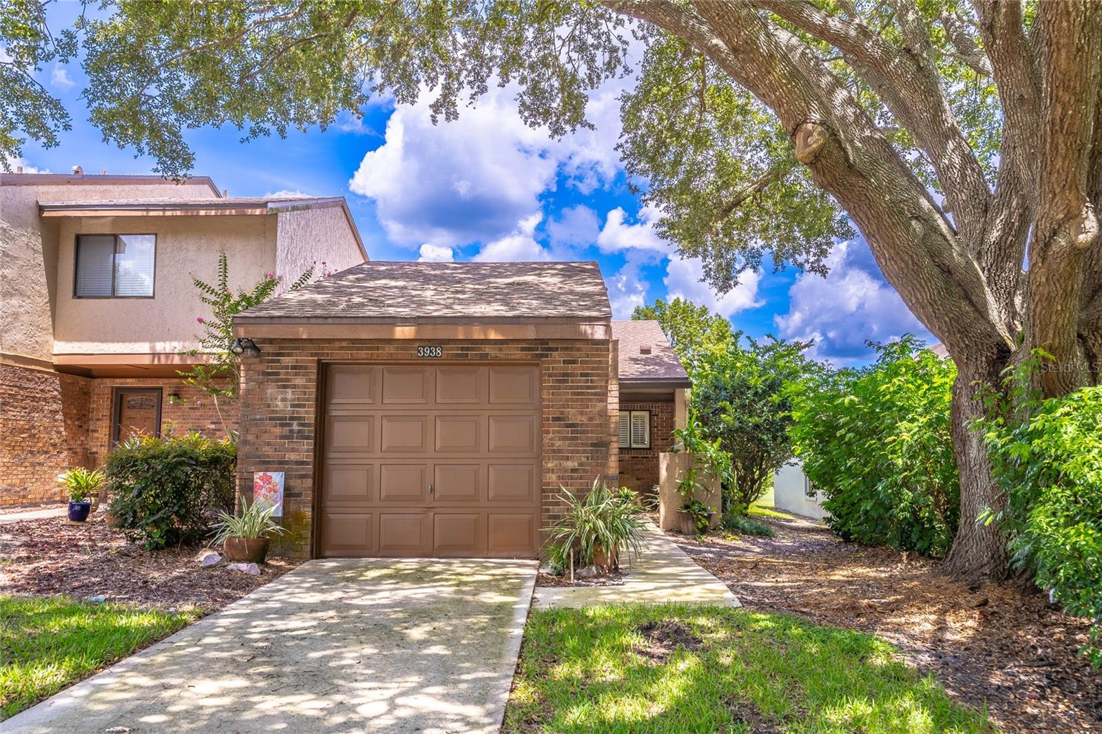 Welcome to this charming single story villa-styled condo over looking the golf course in the desirable Wekiva Villas on the Green. Upon entering the home, you are greeted with wonderful natural light and fantastic golf course views. The renovated kitchen showcases granite countertops, stainless-steel appliances and crisp white cabinets. The kitchen is open to the dining area and living room. The living room is bright and has direct access to the large screened-in patio overlooking the golf course. The primary retreat provides ample room to relax and unwind. The primary bedroom also offers direct access to the screened-in patio and golf course and includes a walk-in closet and ensuite bathroom. The guest bedroom is on the other side of the home and looks out to the front porch and has easy access to the hallway bathroom. The expansive screened-in patio provides the perfect spot to look out and observe the golf course, a truly peaceful spot. This adorable condo also includes an inside laundry room, engineered hardwood flooring, detached 1-car garage with room for storage as well. Welcome Home!
