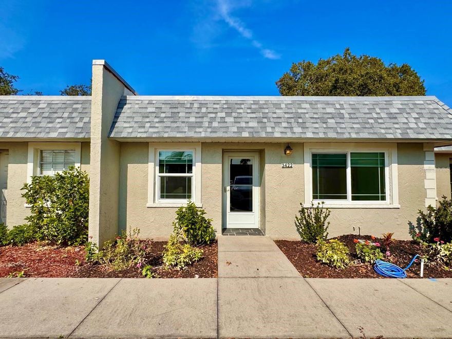 Beautiful and move-in ready 2-bedroom, 1-bath condo in the desirable Seven Springs Golf & Country Club community. This light and bright unit features a comfortable living/dining layout, a well-maintained kitchen with plenty of cabinetry, and a spacious primary bedroom with a walk-in closet. Enjoy wood laminate flooring and carpet throughout the home. Included in the rent are cable, internet, water, sewer, lawn, trash and access to resort-style amenities including two pools, tennis courts, and guard-gated entry. Conveniently located near shopping, dining, medical facilities, and golf. In addition to the advertised base rent, all residents are enrolled in the Resident Benefits Package (RBP) for $50.00/month which includes HVAC air filter delivery, credit building to help boost your credit score with timely rent payments, utility concierge service making utility connection a breeze during your move-in, and much more! More details upon application. Please note, the dining room table and three chairs will remain in the home. One pet welcome, 25 lb max, no cats. Vacant and Available now.