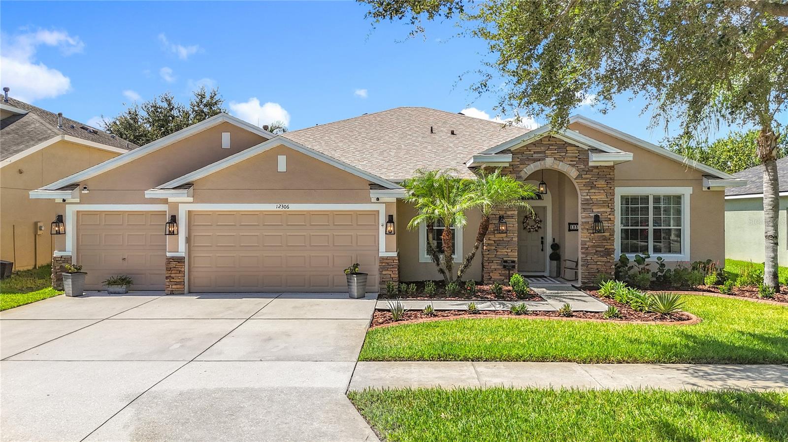 This IMMACULATE 4-Bedroom, 3-Bath, 2,763 Sq Ft home in the HIGHLY-SOUGHT-AFTER Panther Trace community is the EPITOME of LUXURY and MODERN LIVING. From the moment you step inside, you'll be captivated by the SPACIOUS, OPEN FLOOR PLAN and STUNNING Luxury LPV Vinyl Wood Flooring that flows through the MAJORITY of the home.
The GOURMET Kitchen is a CHEF’S DREAM, featuring ELEGANT Quartz Countertops, BEAUTIFULLY UPGRADED Cabinets with Crown Molding, and a DESIGNER LAYOUT perfect for ENTERTAINING. Enjoy ULTIMATE COMFORT with MOTORIZED Blinds in the FAMILY Room and the LAVISH Master Suite, which also boasts BUILT-IN Closets and a SPA-LIKE Bathroom Retreat.
This home is loaded with high-end finishes, including CROWN MOLDING throughout, EXQUISITE Trimwork, and 6" Baseboards for a REFINED, POLISHED feel. The entire home has been FRESHLY PAINTED inside and out with PREMIUM Sherwin Williams Paint.
Step outside to your PRIVATE BACKYARD OASIS, where a SPARKLING In-Ground SALTWATER Pool with LUSH TURF offers LOW-MAINTENANCE, RESORT-STYLE LIVING. The pool features a NEW Filter (2023), VARIABLE-SPEED Pump (2021), and REPLACED Salt Cell (2024). Additional upgrades include a NEW ROOF (2024), SMART Garage Door with Camera, NEWER AC (2020), Water Heater (2019), and a BONUS GARAGE AC UNIT — perfect for a CLIMATE-CONTROLLED gym or workspace.
Living in Panther Trace means more than just a beautiful home — it’s a lifestyle. Residents enjoy a LOW HOA of only $65/year and access to an INCREDIBLE AMENITIES CENTER featuring a resort-style POOL, TENNIS and PICKLEBALL courts, SPLASH PARK, BATTING CAGE, and PLAYGROUND. The home is located within the community's TOP-RATED COLLINS PK-8 SCHOOL ZONE and is just minutes from TAMPA, MacDill AFB, St. Pete, Bradenton, Sarasota, and AWARD-WINNING BEACHES.
Nearby are EXCELLENT PUBLIC SCHOOLS, libraries, golf courses, fishing spots, restaurants, shopping, family entertainment, state-of-the-art medical and dental centers, and the South Hillsborough VA Clinic.
With space to grow, work, and unwind — this home truly CHECKS EVERY BOX. Don’t miss your chance to see one of the FINEST homes in Panther Trace. Private showings available by appointment!