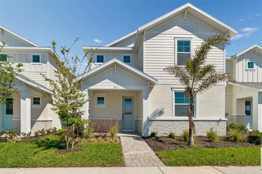 MODEL NOW OPEN!!! ****SPECIAL FINANCING AVAILABLE FOR A LIMITED TIME ONLY FROM PREFERRED LENDER. RESTRICTIONS APPLY, FOR QUALIFIED BUYERS, SUBJECT TO APPLICABLE TERMS AND CONDITIONS. SUBJECT TO CHANGE WITHOUT NOTICE****
Welcome to the Annapolis. This rear-load townhome has the space you are looking for! With 2,406 square feet, this home features 3 bedrooms, 2.5 bathrooms, a loft, and a 2-car garage.
Head inside to an open foyer that extends into the open-concept great room, dining area, and kitchen. This oversized space offers tons of room to spread out, host friends, and relax after a long day.
The kitchen features beautiful cabinetry, an abundant amount of counterspace, and stainless steel appliances. The kitchen also offers a large, center island for more prep space and additional seating. When prepping meals, you’ll be able to look out to see the living space and outdoor lanai to keep entertainment flowing for your guests.
Nestled to the front of the home is the first-floor owner’s suite. The private quarters feature ample room for a king bed, a grand walk-in closet and an immaculate owner’s bath with dual vanities, a separate water closet, and gorgeous attention to detail.
The downstairs also features a powder room and laundry room conjoining the 2-car garage. Enjoy dropping off all your sandy gear directly into the washer after your beach trips. The entire downstairs is uniquely designed for modern flow and function.
Head up the stairs and immediately walk into the loft, perfect for game nights, an at-home yoga studio, or a play area. Upstairs sits a second bath between the second and third bedroom. Each bedroom features walk-in closets.