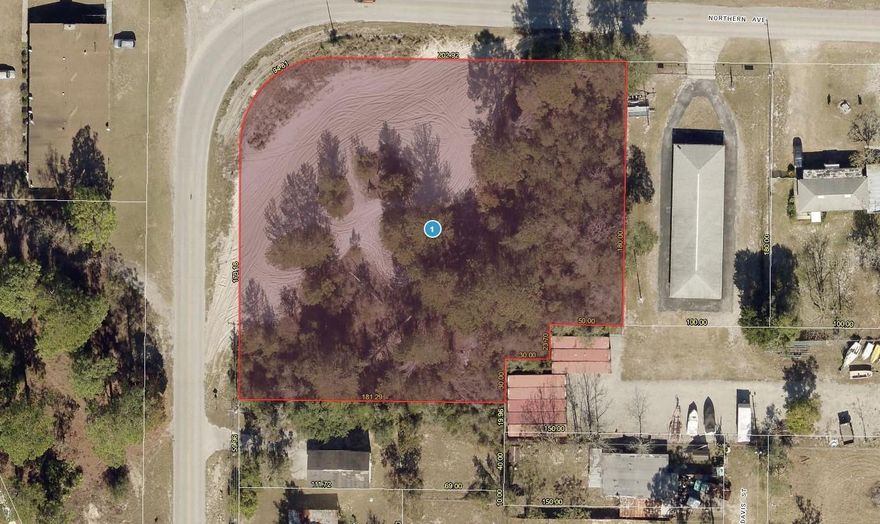 1.3± acre commercial corner lot in Leesburg with excellent visibility and dual road frontage.. Zoned C-1 for commercial use, this property offers endless potential for retail, office, or mixed-use development.  Utilities are available nearby for easy connection.