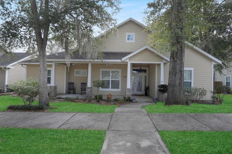 Location, location, location! Perfectly positioned in the desirable Heritage Oaks subdivision, this beautifully crafted home sits just behind the Publix shopping plaza, offering unbeatable everyday convenience with dining, shopping, and essentials only minutes away.
This quality-built residence features 4 bedrooms and 2 full bathrooms with a thoughtful, well-designed layout that blends comfort and elegance including 10' ceilings throughout. A spacious inside laundry room adds ease to daily living, while the separate dining area easily accommodates even the largest gatherings, making entertaining effortless.
Step inside to discover natural beauty of hand-scraped wood floors throughout the main living areas, complemented by crown molding, chair rail, tall baseboards, and refined architectural details throughout. The home is enhanced with tray ceilings in the dining room, great room, and primary bedroom, creating an open yet elevated feel.

The kitchen is both stylish and functional, offering solid wood cabinetry, granite countertops, and Energy Star–rated appliances, with matching granite finishes continuing into both bathrooms. The primary suite serves as a true retreat, featuring a separate soaking tub, a step-in shower, separate vanities and generous space to unwind at the end of the day.
Outdoor living is just as inviting with a screened-in back porch overlooking a fully privacy-fenced backyard, perfect for relaxing or entertaining. A rear-entry garage enhances curb appeal while maintaining privacy and functionality.
With energy-efficient windows, timeless finishes, and an exceptional location, this home delivers the perfect balance of style, comfort, and convenience—all in one of the area’s most sought-after neighborhoods. Schedule your private showing and experience Heritage Oaks living at its best!