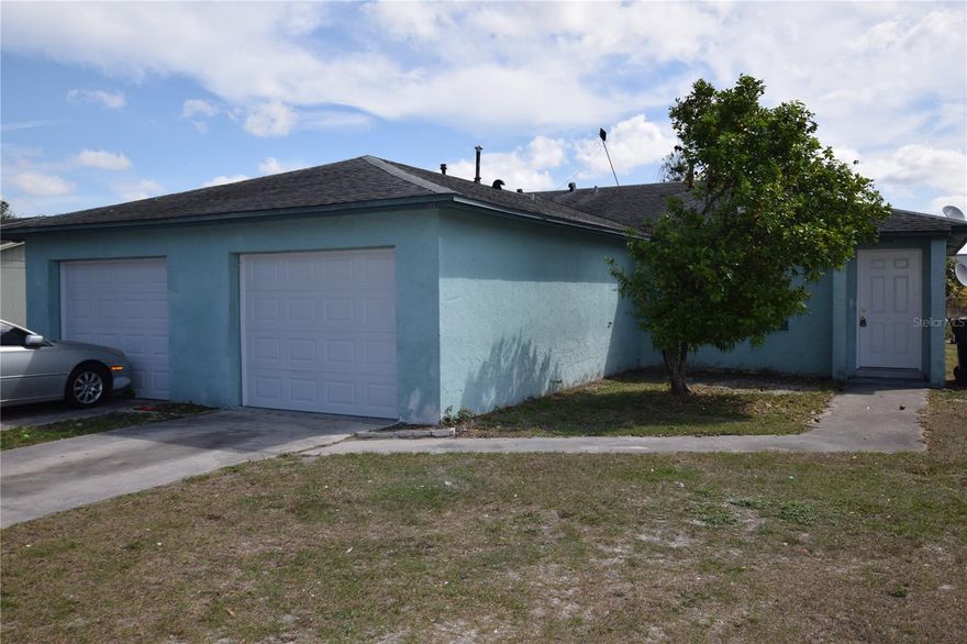 2 Bedroom 2 Bath Duplex For Rent in Orlando, FL 32808; Central Heat & Air, Range, Refrigerator, Dishwasher and Disposal.