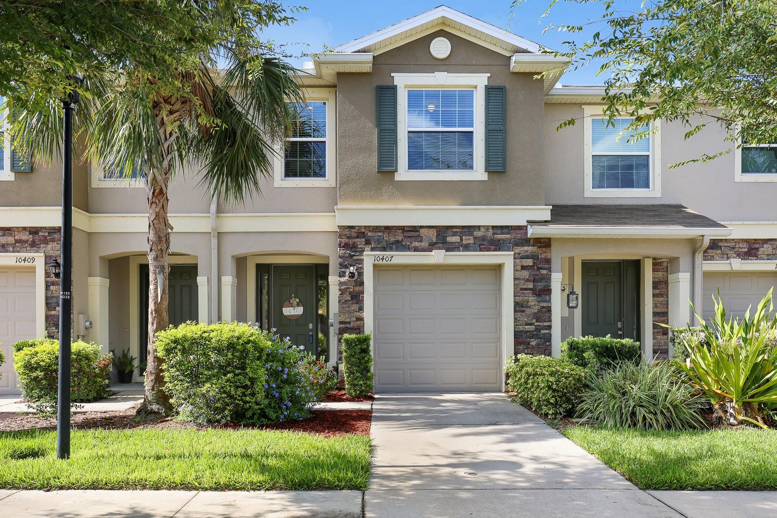 Welcome to this beautifully maintained 3-bedroom, 2.5-bathroom townhome located in the gated community of The Cove at Avelar Creek in Riverview, Florida. Nestled in a quiet and desirable neighborhood, this home offers a perfect blend of comfort, convenience, and community amenities. Ideally located just off Highway 301 and minutes from I-75, this home offers an easy commute to Tampa and surrounding areas. You'll also find a wide variety of shopping, dining, and entertainment options nearby, along with the local YMCA for fitness and recreation. Featuring a 1-car garage and numerous updates, this property is move-in ready and designed for modern living.
Step inside to discover a spacious open-concept first floor adorned with durable ceramic tile flooring throughout. The expansive living room flows seamlessly into a dedicated dinette area, ideal for both casual meals and entertaining guests. The kitchen is a true highlight, featuring an oversized island, granite countertops, and a full appliance package that includes a refrigerator, range, dishwasher, and microwave. You'll also appreciate the added benefit of a reverse osmosis water system for drinking water. A large walk-in pantry provides ample storage space for all your kitchen essentials. Triple sliding glass doors at the rear of the home open to a covered patio, creating a perfect space for enjoying your morning coffee or unwinding in the evening.
Upstairs, all three generously sized bedrooms are thoughtfully situated for privacy and comfort. Each bedroom features cozy carpet flooring, while both full bathrooms are finished with durable ceramic tile. The primary suite is located at the rear of the home and boasts two spacious walk-in closets and a private en-suite bathroom complete with a large tiled shower and a dual sink vanity. Bedrooms 2 and 3 are positioned at the front of the home and share a full bathroom with a tub/shower combination. A conveniently located laundry closet on the second floor adds to the home's functional layout.
Recent updates include a brand-new HVAC system installed in August 2024 and a new roof completed in June 2025, giving buyers peace of mind. The home also features a water softener system located in the garage, enhancing water quality throughout the home.
Residents of The Cove at Avelar Creek enjoy access to wonderful community amenities including a sparkling pool, clubhouse, and playground. HOA fees include water, sewer, lawn care, and landscaping maintenance, making for low-maintenance living.