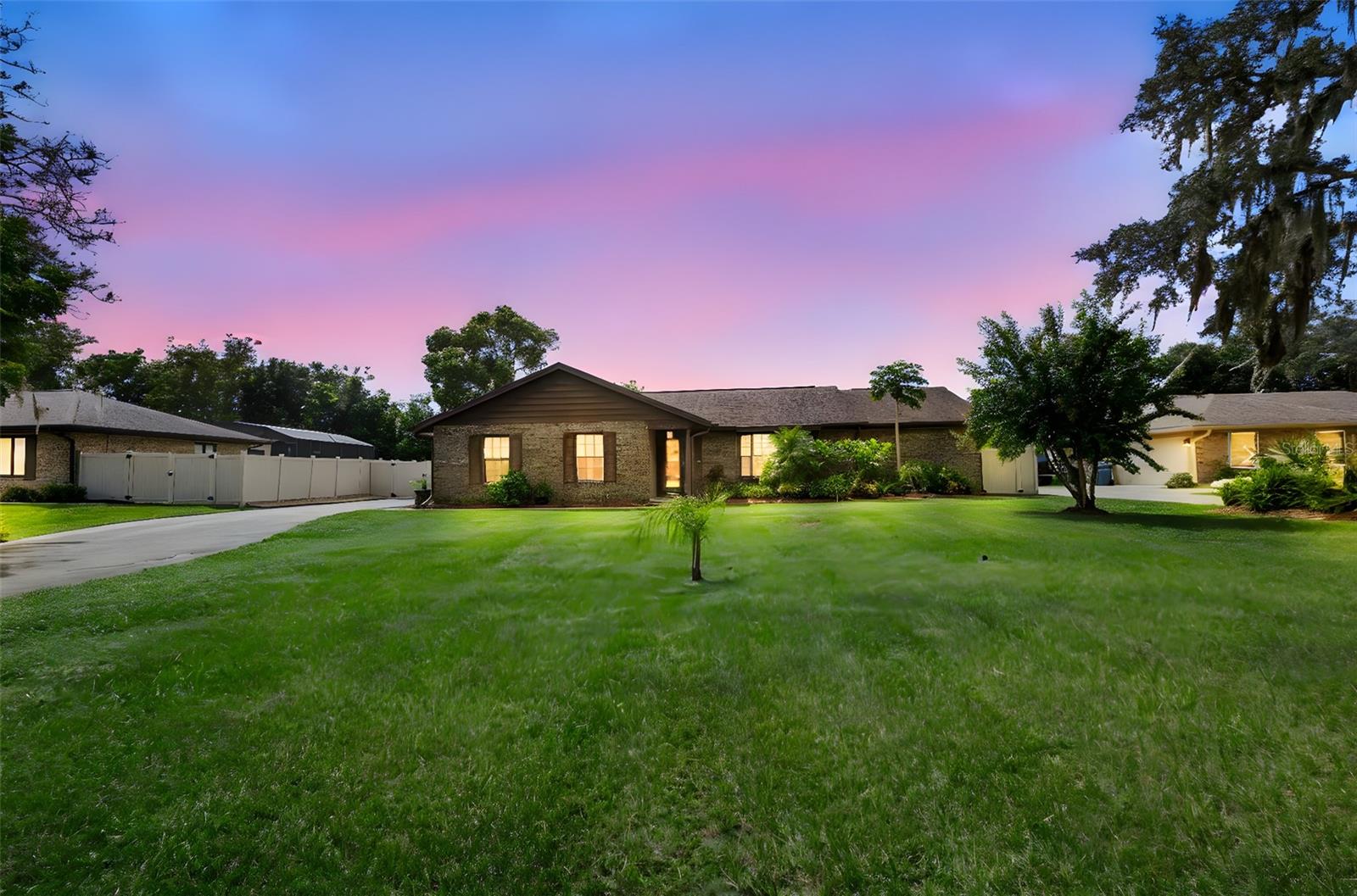 This Meticulously Maintained 3-bedroom 2-bath Pool Home sits on just over a half-acre! Featuring an open split bedroom floor plan with spacious rooms throughout a wood burning fireplace, wet bar and three sets of sliders leading to your private fenced backyard oasis. Offering a 35 x13 lanai with pool bath and screened in pool that was all completely renovated in 2023. Other updates include A/C and duct work replaced 2023, Roof 2018. Making this home perfect for both everyday living and entertaining! Enjoy peace and privacy in this serene setting, along with the benefit of a low-cost HOA that includes access to a private boat ramp to Big Lake & Lake Sidney. Centrally located close to shopping and schools, 45 minutes to Orlando and 30 minutes to the beaches. Call for more details or to schedule your showing.