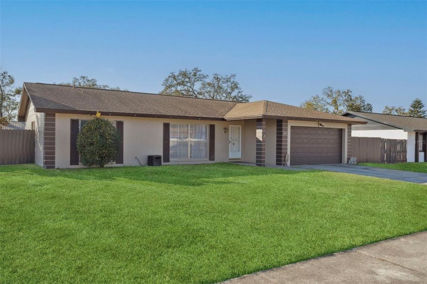 Welcome home to this stunning corner-lot retreat in one of Brandon's most sought-after quiet neighborhoods. This meticulously maintained 3-bedroom, 2-bath home offers both privacy and convenience. Step inside to find a bright and airy interior featuring durable tile flooring throughout, providing a sleek look and easy maintenance. The heart of the home flows seamlessly into a large, screened-in lanai, perfect for enjoying the Florida breeze while overlooking your expansive, fully fenced backyard. This property offers the rare benefit of having no HOA or CDD fees. The oversized 2-car garage provides ample storage, and the central location puts you just minutes from the renovated Saladino Park and top-rated local schools. With easy access to SR-60 and I-75, you are perfectly positioned for a quick commute to anywhere in the Tampa Bay area.