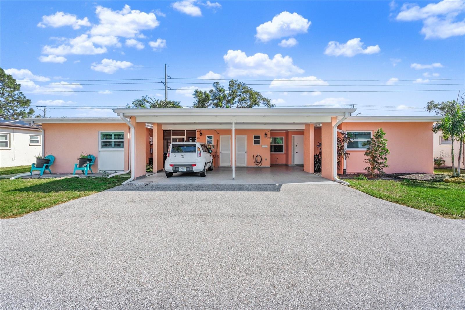 Bright, Spacious, and One of a Kind – A Rare 3-Bedroom Gem in Village in the Pines! Nestled in the heart of Sarasota’s coveted Village in the Pines, this meticulously updated 3-bedroom, 2-bath villa offers the perfect blend of modern convenience, comfort, and location. Rarely available and truly exceptional, this end-unit villa is among the most desirable in the community, boasting thoughtful upgrades and an inviting open layout. Step inside to find a fully remodeled kitchen with sleek stone countertops, stainless steel appliances, and a breakfast bar perfect for morning coffee or casual meals. The spacious living and dining areas feature ceramic tile flooring and abundant natural light, creating an airy, welcoming atmosphere. The primary bedroom is a serene retreat, complete with a walk-in closet featuring built-in shelving and an en-suite bathroom with updated fixtures and finishes. This villa includes impact-rated hurricane windows and sliders, ensuring peace of mind and energy efficiency. An epoxy floor front entry leads to a separate laundry and storage room, while the private outdoor area offers a tranquil spot to enjoy Florida’s beautiful weather. Living in this vibrant 55+ community is truly hassle-free. The monthly fee covers Cable TV, water, sewer, trash, pest control, insurance, maintenance of the grounds, private roads, and access to the sparkling community pool and clubhouse. Located just minutes from Siesta Key Beach, Gulf Gate Library, and multiple shopping and dining options—including Publix, Sprouts, Detwiler’s, Target, and Costco—this villa provides the ultimate in convenience and lifestyle. Residents enjoy access to a vibrant clubhouse, a sparkling pool, and a calendar of activities that keeps life fun and engaging. With its premium features, rare 3-bedroom layout, and unbeatable location, this villa offers a unique opportunity to live your best Florida life. Don’t miss the chance to call this exceptional property your home—schedule your showing today!