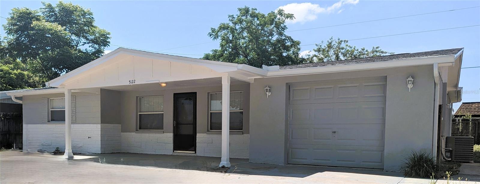 Charming CBS 3-bedroom, 2-bath home with a split floor plan and 1-car garage in a prime location! This move-in-ready home features a newly updated kitchen (new refrigerator to be installed), updated plumbing, new roof, and a new septic tank for peace of mind. Enjoy the spacious layout and convenience of being just a short drive from the beach—plus it's not in a flood zone! Located near great shopping, dining, and entertainment. A new side fence will be installed. Pets welcome with a pet fee. Schedule your showing today!