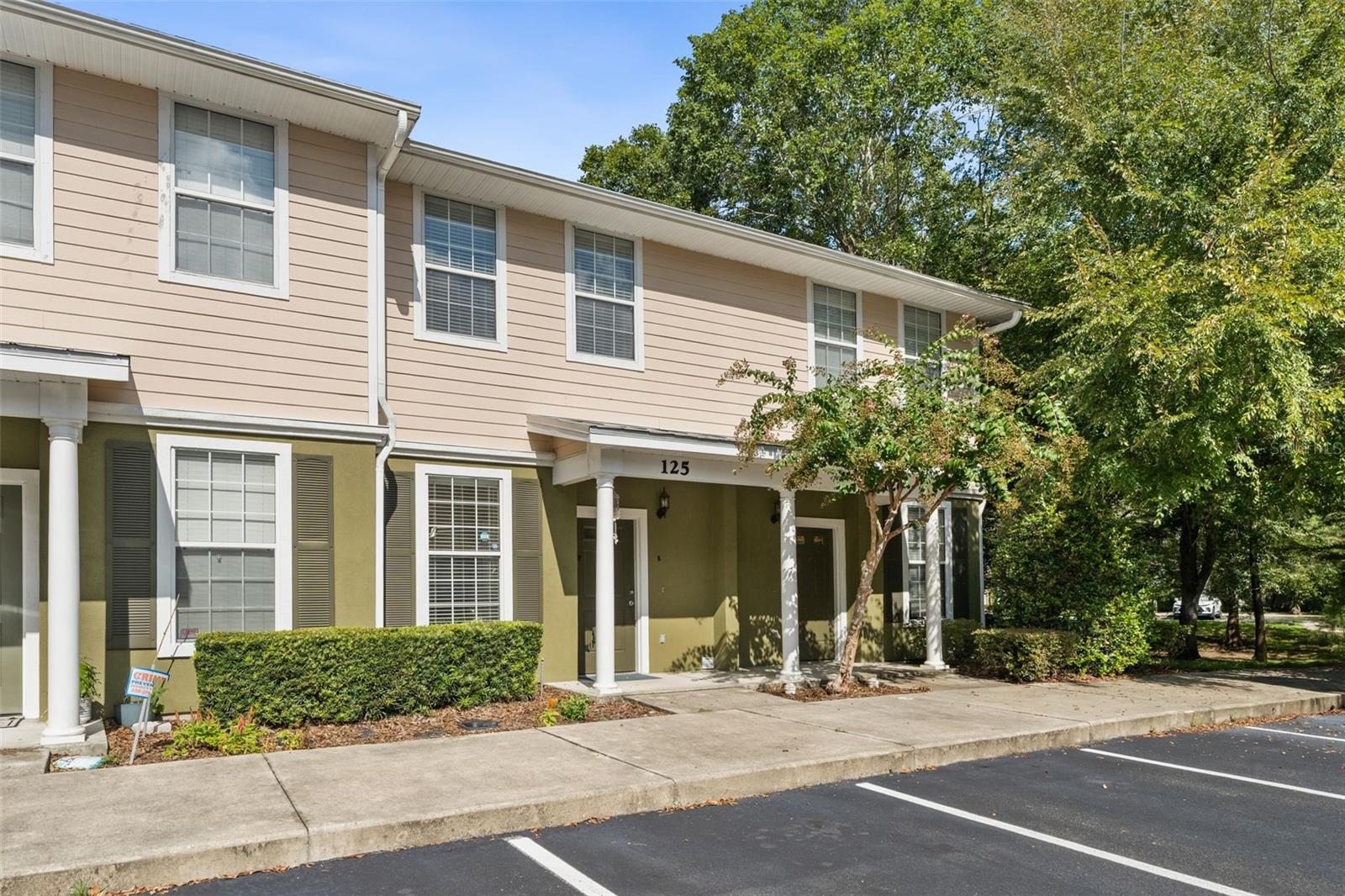Spacious and move-in ready, this 2-bedroom, 2.5-bath condo offers just under 1,500 sq. ft. of comfortable living space in a GATED community with close proximity to the University of Florida and UF Health Shands Hospital. The thoughtful two-story design means no neighbors above or below, giving you added peace and privacy. The kitchen features beautiful real wood cabinetry, sleek quartz countertops, and newer appliances. From there, the open-concept living and dining area, with a half bath downstairs, flows seamlessly to a large screened porch—perfect for relaxing or entertaining—with an extra storage closet. Upstairs, you’ll find two generously sized bedrooms, each with its own private full bath. The primary suite boasts not one, but two walk-in closets for exceptional storage. Community amenities include a pool and racquetball courts, plus multiple bus routes to UF, Shands, and the vibrant SW Archer Road area, where shopping, dining, and entertainment are just minutes away! Call now to schedule your private tour.