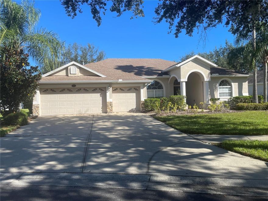 Welcome to your dream rental home in a gated community, perfectly situated in a top-rated school zone! Nestled on a serene Cul-De-Sac, this home provides the peace and quiet you desire. The kitchen boasts beautiful granite countertops, complemented by oak cabinets and a convenient dual oven, making meal prep a breeze. Step into the master suite to discover the luxury you've been seeking. His and hers walk-in closets offer ample storage, while the en-suite bathroom features his and hers vanities, a relaxing tub, and a separate shower. For those who love to spend time outdoors, the screened-in back porch is the perfect spot to enjoy your morning coffee or evening relaxation. And with a generous backyard, there's plenty of space for outdoor activities and entertaining. Don't miss this opportunity to make this lovely house your home. Contact me today to schedule a viewing and make this outstanding rental property your own! Act fast, priced to rent quickly!