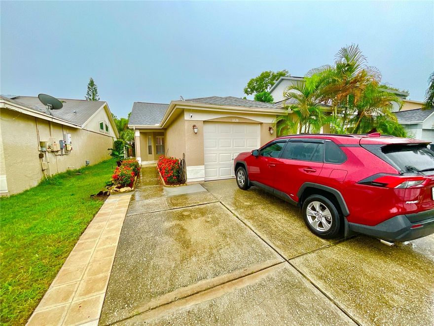 BEAUTIFULLY REMODELED AFFORDABLE LIVING ALL NEW ALL INCLUSIVE ELECTRIC, WATER, SEWER,TRASH, INTERNET/ BASIC CABLE ACCESS IS INCLUDED.  THIS IS NOT A FULL HOUSE RENTAL - YOU GET THE PRIMARY/MAIN BEDROOM W HIGH CEILING ALONG WITH THE  WALK IN CLOSET AND REMODELED PRIMARY BATHROOM W DUAL SINKS AND SHOWER. OWNER PROVIDES A SMALL FRIDGE, TOASTER / OVEN, 1 BURNER INDUCTION STOVE TOP AND COMBO WASHER/DRYER IN THE CLOSET. TENANT WILL HAVE ACCESS TO THE BIRDCAGE SCREENED IN BACK PORCH AND BACK YARD PLUS 1 PARKING SPACE. NO OTHER ACCESS INSIDE THE HOME. READY TO RENT . SHORT TERM OK LESS THAN 6 MONTHS ADD 13% FLORIDA TAX. CREDIT / BACKGROUND CHECK PRIOR TO APPROVAL. NO PETS