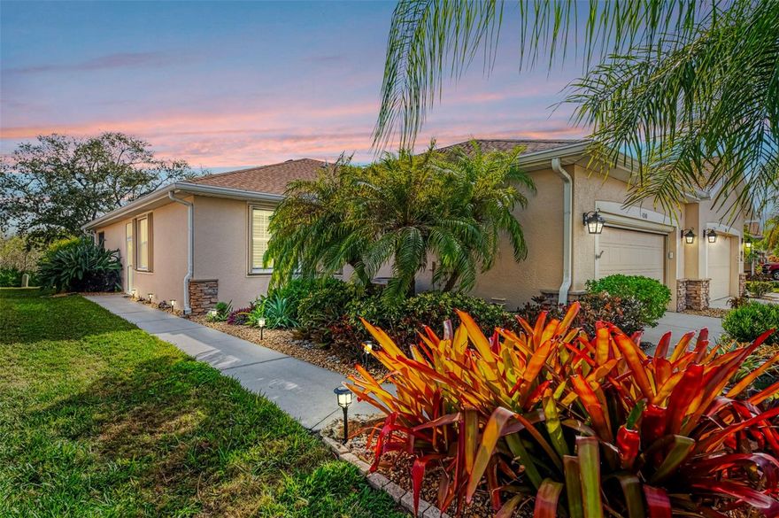 WELCOME TO THE BEAUTIFUL COMMUNITY of VENTURA VILLAGE.. located THREE MILES from MANASOTA KEY and THREE PRISTINE BEACHES located on The Gulf of Mexico. Your Care Free Florida Lifestyle awaits you with EXTREMELY LOW HOA FEES of only $260/month which include lawn, shrub, tree and irrigation maintenance along with reserves for exterior painting and roof replacement. LOW TAXES, NO CDD FEES, NEW ROOF (2023), NEW AC (2024), NEW WATER HEATER (2024) and NEW MICROWAVE and DISPOSAL (2025) make this Villa even more desirable.  This Magnificent and Maintenance Free VILLA is being sold MOSTLY TURN KEY FURNISHED (with exclusions) and offers two bedrooms and two full baths along with a DEN/OFFICE. The VERY OPEN and INVITING FLOOR PLAN features HIGH CEILINGS, CROWN MOLDING as well as BEAUTIFUL PLANTATION SHUTTERS.  The KITCHEN enhancements include GRANITE COUNTERTOPS, STAINLESS STEEL APPLIANCES, SOLID WOOD 42" CABINETRY and a LOVELY BACKSPLASH, which all add warmth, style, and sophistication. The Primary Bath is exquisite and has been upgraded with Quartz Countertops with dual sinks and a new modern Glass Shower Door. Other upgrades include hurricane shutters throughout, a whole house Filtration/ Water Softening System as well as a Sun Protection Electric Garage Screen Door.  The SCREENED LANAI AREA of this villa overlooks the Nature Preserve and has been EXTENDED, creating even more space and the perfect setting for year round outdoor entertaining and relaxation. The beautifully enhanced, carefully planned and well designed LUSH LANDSCAPING delivers SUPERIOR and CAPTIVATING CURB APPEAL.  The gated community of Ventura Village also has a community pool and Clubhouse and is centrally located to an abundance of nearby shopping, dining, beaches, and is also only a short drive to Historic Dearborn Street, Beautiful Downtown Venice and Wellen Park. This exquisite and well maintained Villa delivers a wonderful opportunity for those seeking either a Full Time or Seasonal Residence along with a Maintenance Free and Relaxing Florida Lifestyle. Please Schedule your private showing TODAY, while this STUNNING Villa is still available.