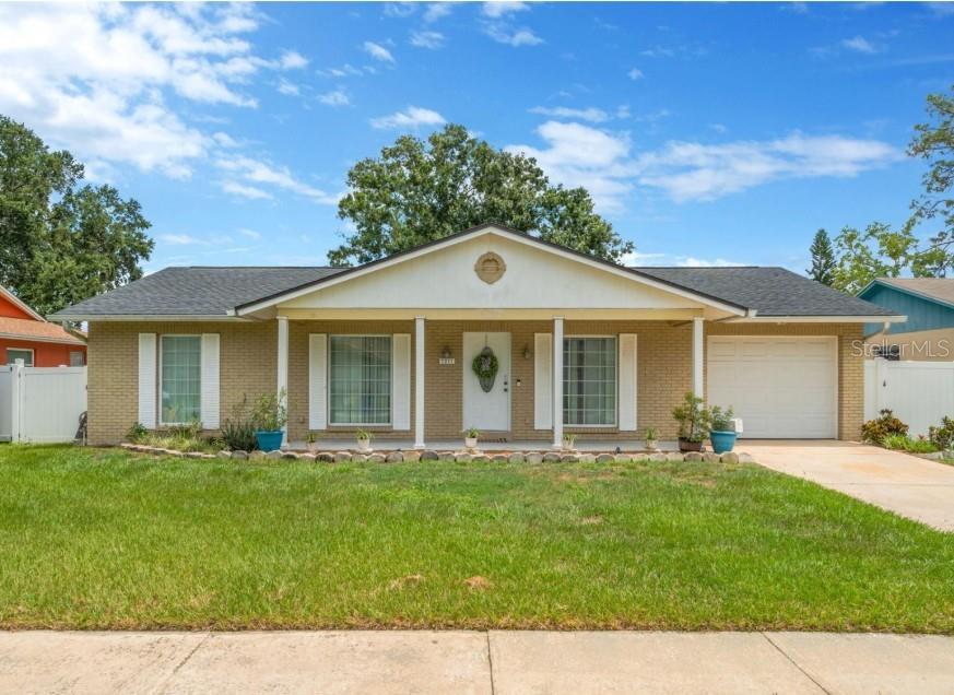 This is the one! Take the time to truly admire this gorgeous 3 bedroom/2 bathroom POOL home! It's going to blow you away right from the start when you pull into the quiet cul-de-sac and see the beautiful landscaping and adorable front porch! You'll feel peace walking through the front door knowing that the A/c is 2023, Roof is 2022, and water heater is 2021! Not worrying about those items lets you enjoy your sparkling pool, great yard, and large screened-lanai, perfect for entertaining or just relaxation! The new vinyl plank floors will guide you around to each fresh and bright room! With beautiful counters and stainless appliances, the kitchen is ready for some delicious meals! When you're ready to call it a night, you'll be able to enjoy your own suite with its own updated bathroom! Other notable recent upgrades include the reverse osmosis water system, 2022 plumbing throughout, and the Reme Halo air purification system! Basically, you get to just start living a fresh new chapter as soon as you move in! Whether it's the nearby beaches, dog parks, or just grocery shopping, everything is conveniently located nearby! If you can drag yourself out of your new home, enjoy everything that the local community has to offer! This home is perfectly ready for you!
