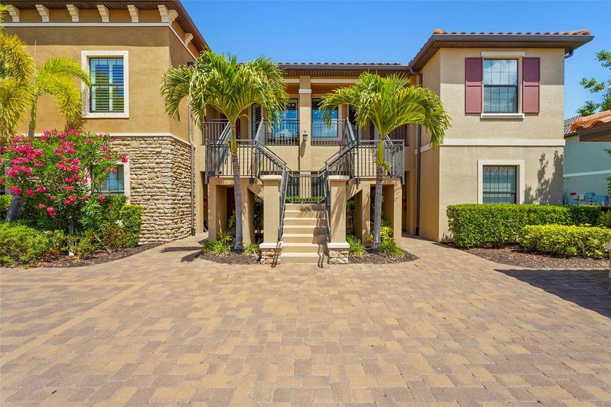 One or more photo(s) has been virtually staged. Perfectly suited as either a vacation getaway or full-time residence, this beautifully maintained second-floor condo is located in the highly sought-after, resort-style community of Esplanade on Palmer Ranch. Built in 2019, this 2-bedroom, 2-bathroom condo with a den showcases numerous upgrades throughout, including plantation shutters, Hunter Douglas window treatments, new carpet in the primary bedroom, and all-new light fixtures. The property also includes a single-car detached garage along with a designated parking space.

Residents of Esplanade on Palmer Ranch enjoy an impressive array of resort-style amenities, including the on-site Bahama Bar restaurant, resort-style pool with spa, resistance pool, fitness center offering studio classes, 8 pickleball courts, 2 tennis courts, 3 dog parks, and scenic nature trails. The community also provides direct access to the Legacy Trail and is located in close proximity to Oscar Scherer State Park. More than just a home, this property offers a lifestyle centered around comfort, activity, and relaxation. Schedule your private showing today!