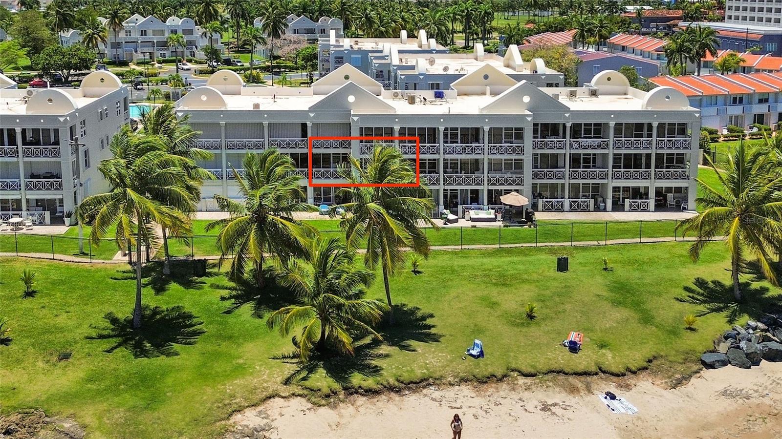 Enjoy the beauty of coastal living in this bright and breezy second-floor apartment, located in the exclusive Costa Dorada II complex in Dorado Del Mar. Just steps from the Embassy Suites and nestled in a secure, gated community, this home offers comfort, convenience, and stunning ocean views and direct beach access.
The apartment features an open kitchen and living area that flows naturally onto a private balcony with full views of the beach—perfect for relaxing or entertaining. Both the master bedroom and second bedroom have direct access to a balcony, making it easy to enjoy the sea breeze from every corner.
Costa Dorada II residents enjoy exclusive access to a private pool within the complex. Additionally Costa Dorada has basketball court, gazebo and playground. Steps away from the complex, there are tennis courts, pickle-ball, golf course and restaurants. Dorado is a vibrant municipality with excellent infrastructure, offering quick access to beaches, schools, shops, restaurants, medical services, hotels, and entertainment—all just minutes away.
This is an ideal home for anyone looking to live with ease, in a scenic beach front and well-connected area.