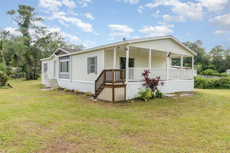 Ample space and affordability intersect at this 3 bedroom 2 bath home in Christmas, Florida. This move-in ready home situated on one half acre offers almost 1600 square feet of living space plus a massive porch perfect for enjoying the outdoors. Located just off Hwy 50, enjoy the conveniences that both Orlando and Titusville have to offer. Explore the possibilities!